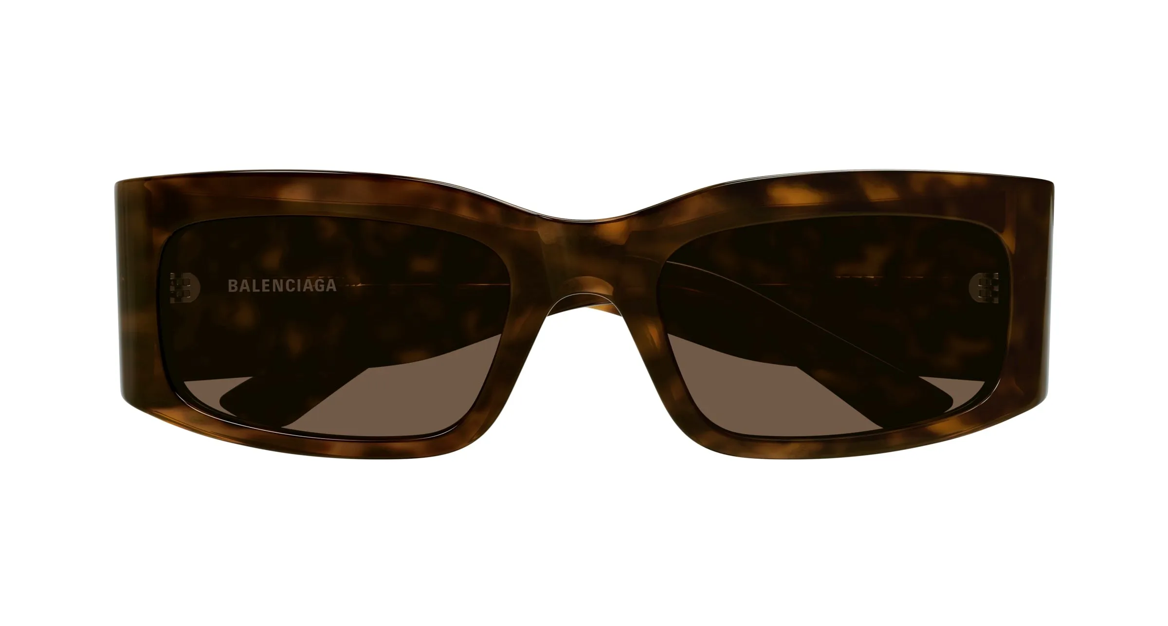 Balenciaga Unisex BB0328S 002 Occhiali da sole Acetato Havana Marrone Squadrata - immagine 2