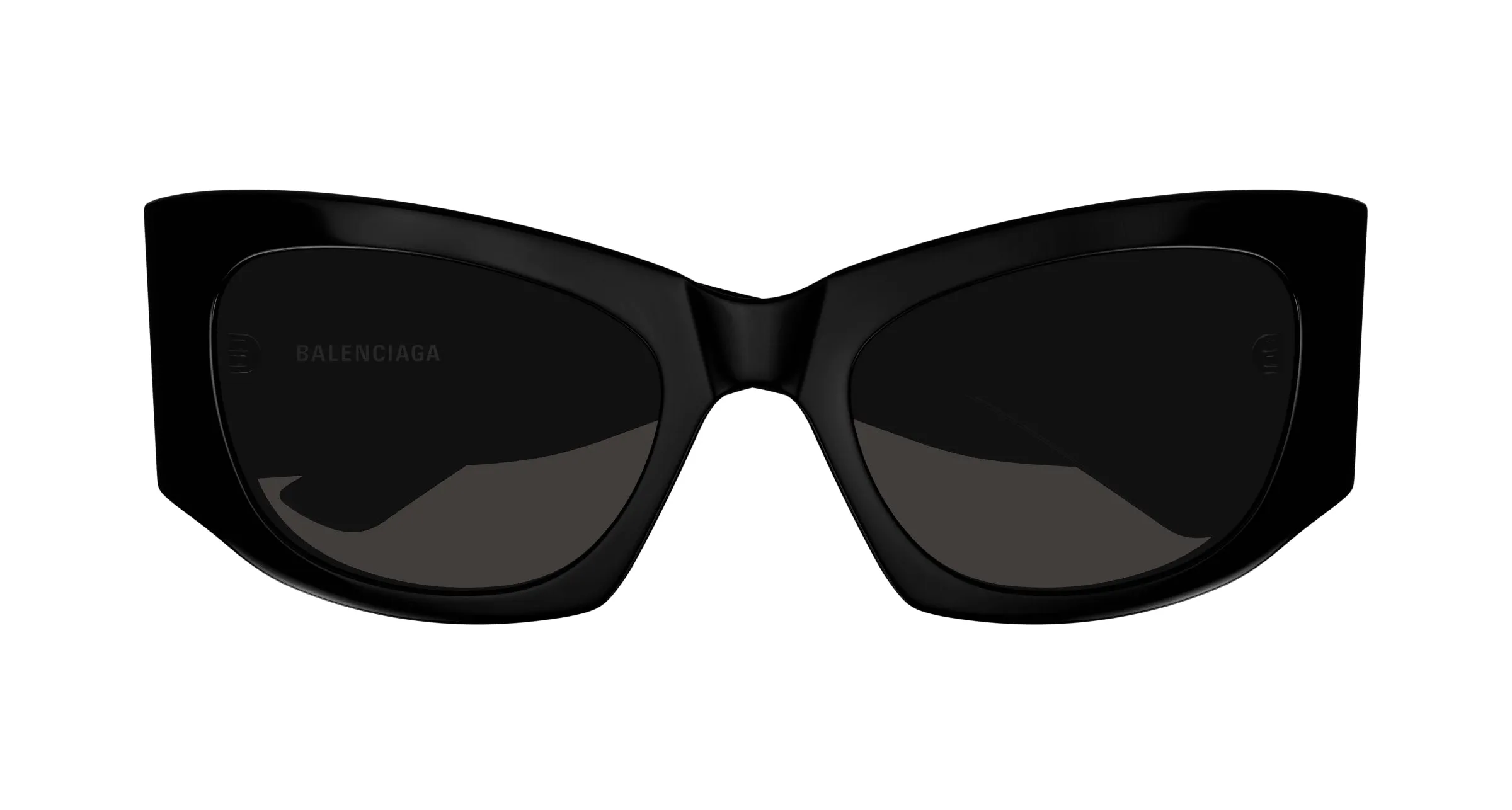 Balenciaga Donna BB0327S 001 Occhiali da sole Acetato Nero Grigio Cat Eye - immagine 2