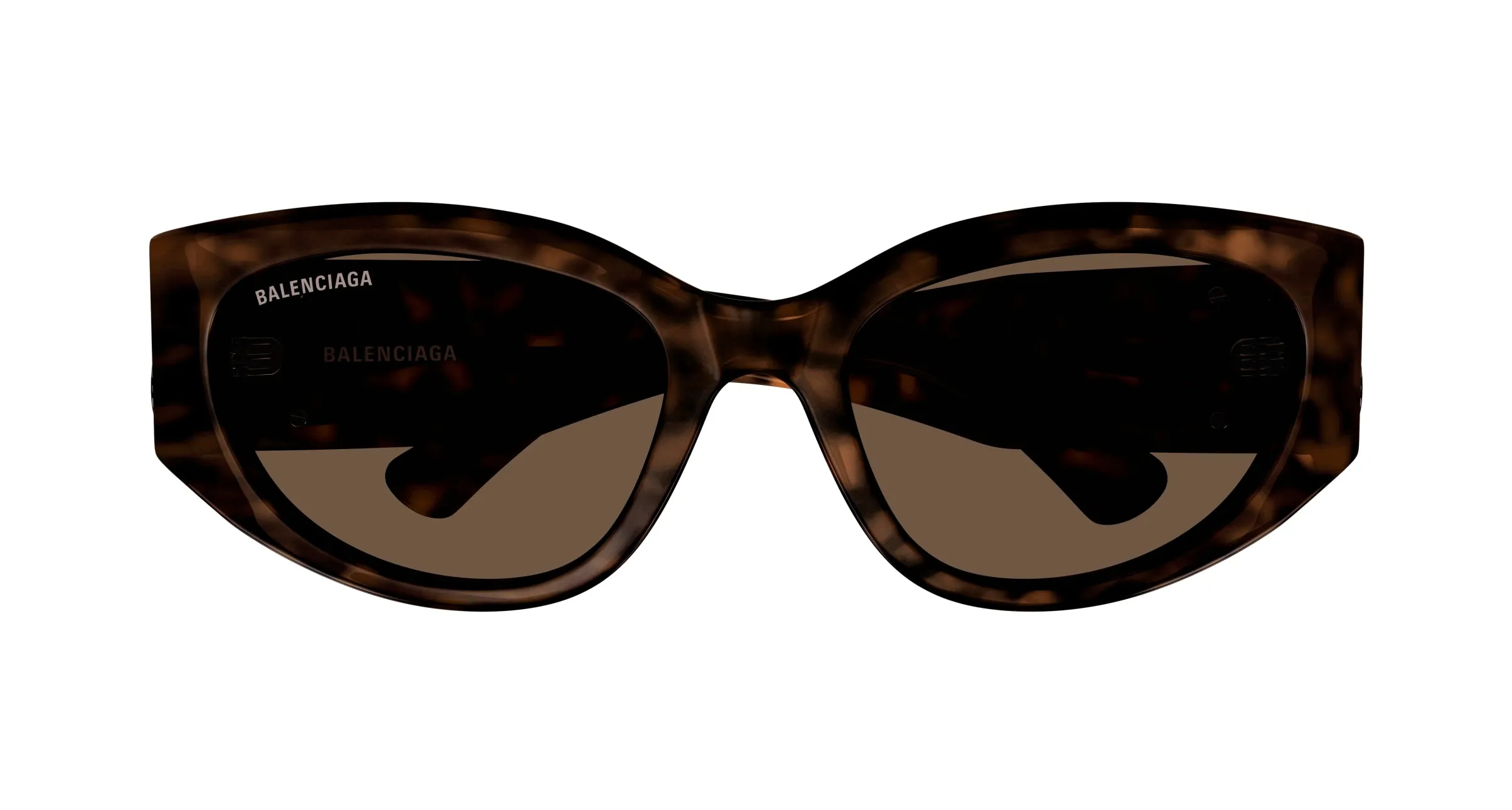 Balenciaga BB0324SK 003 Occhiali da sole Acetato Havana Marrone Rotonda - immagine 2