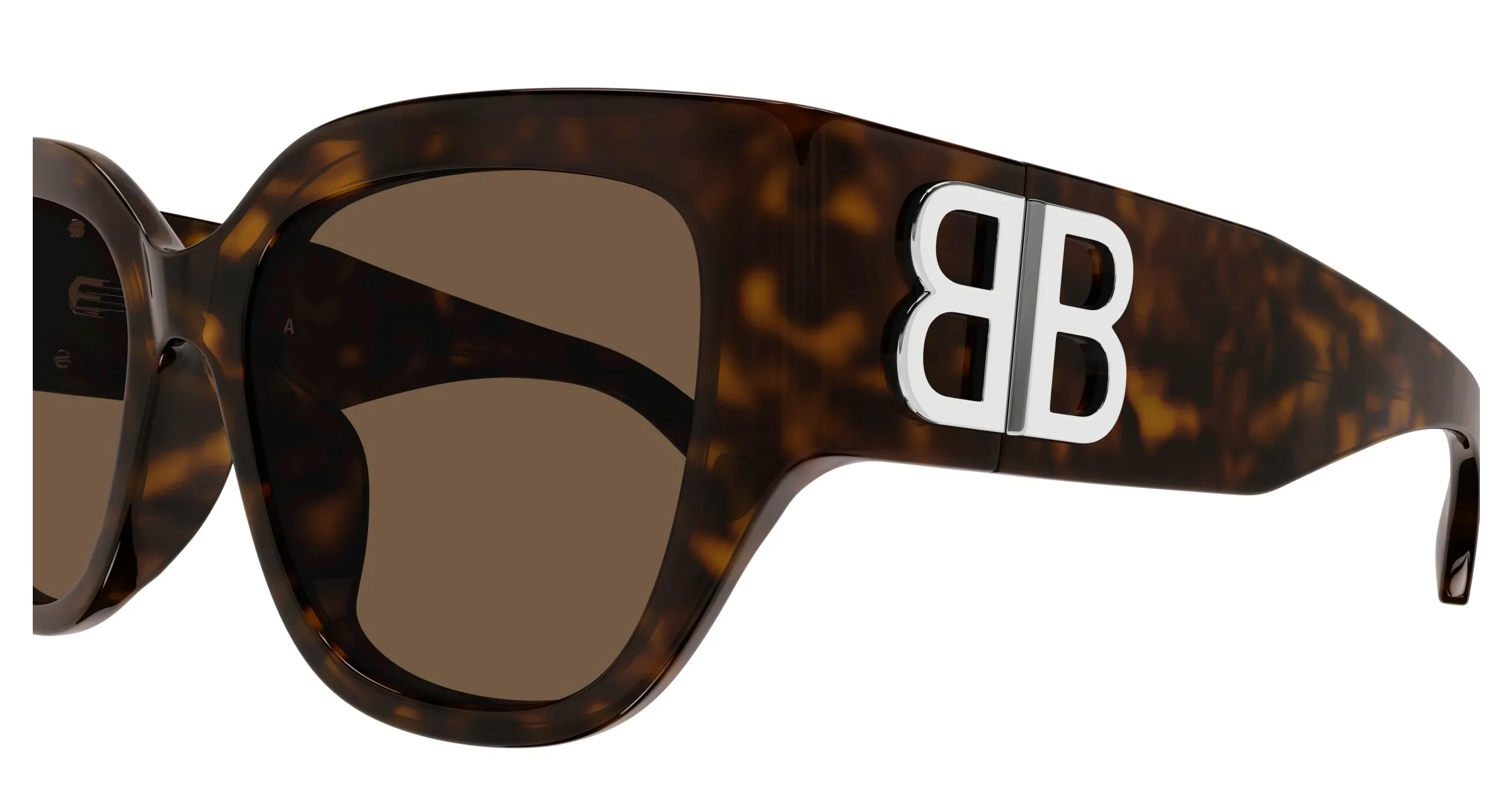 Balenciaga Donna BB0323SK 003 Occhiali da sole Acetato Havana Marrone Squadrata - immagine 3