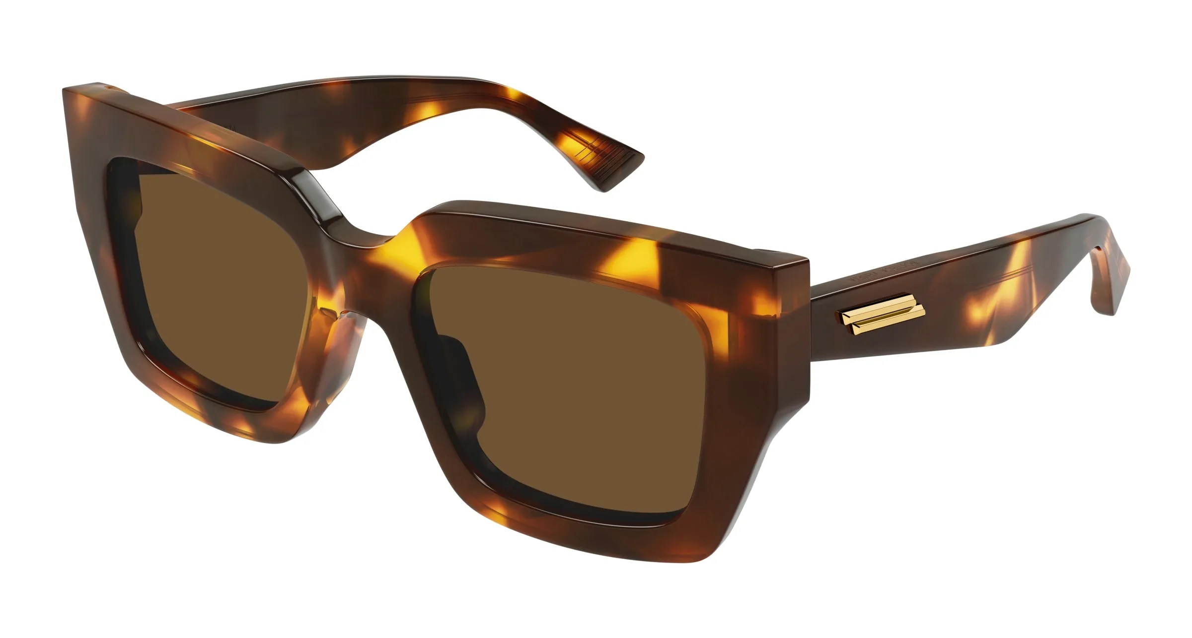 Bottega Veneta BV1212S 005 Occhiali da sole Acetato Havana Marrone Squadrata - immagine 1