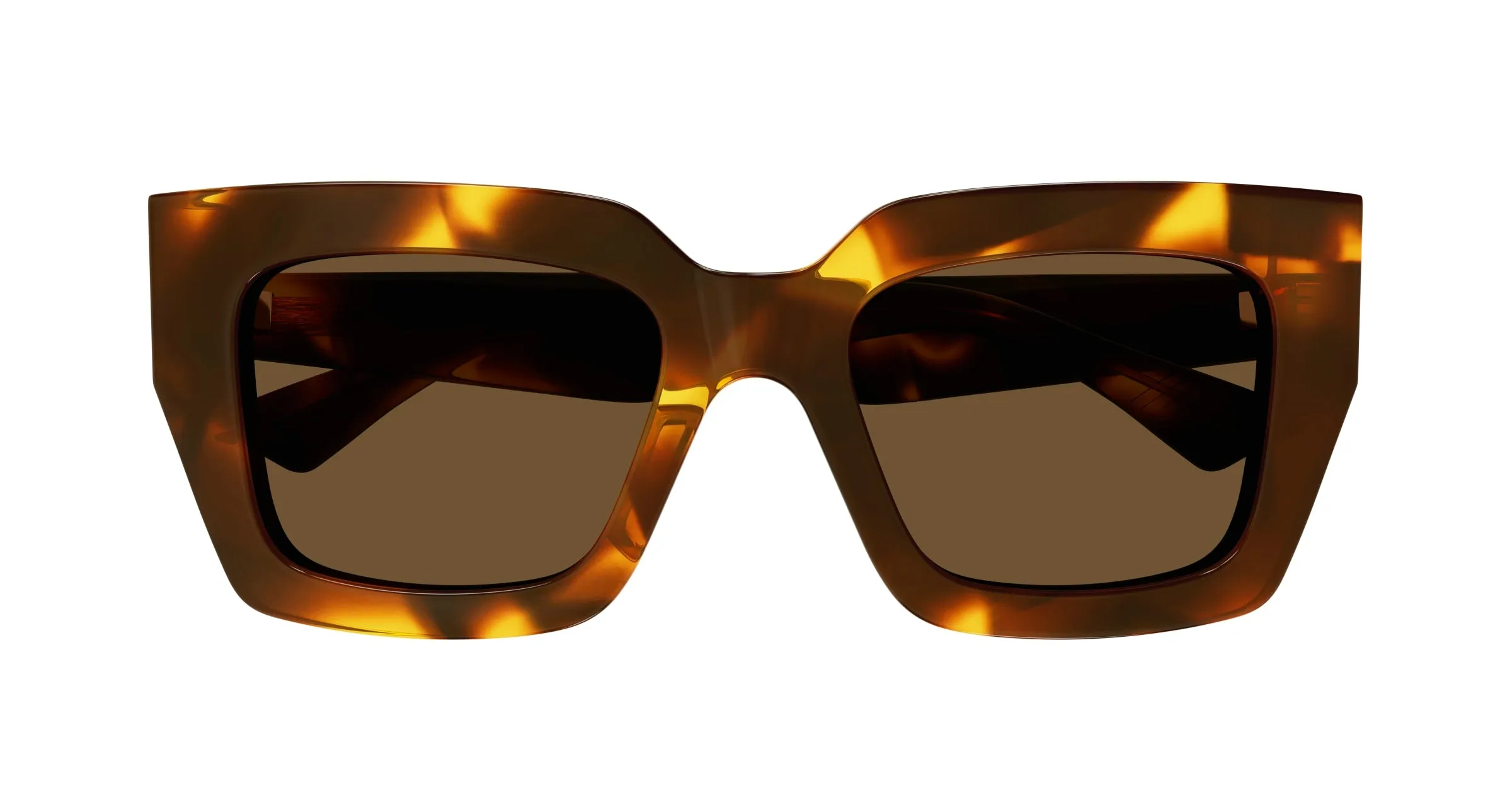 Bottega Veneta BV1212S 005 Occhiali da sole Acetato Havana Marrone Squadrata - immagine 2