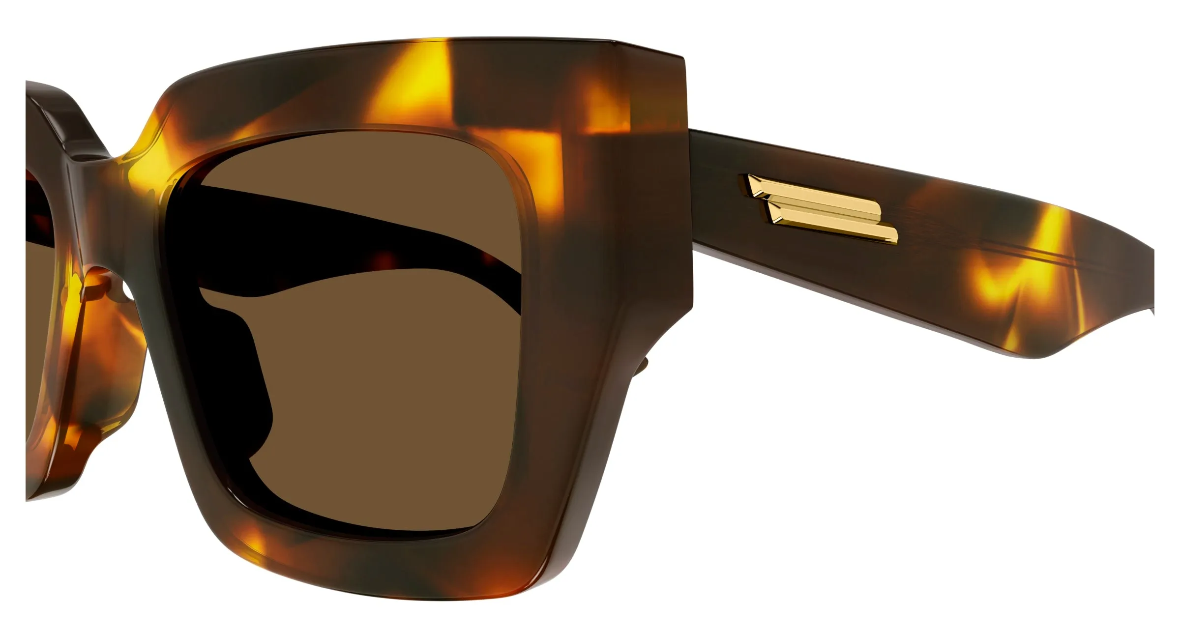 Bottega Veneta BV1212S 005 Occhiali da sole Acetato Havana Marrone Squadrata - immagine 3
