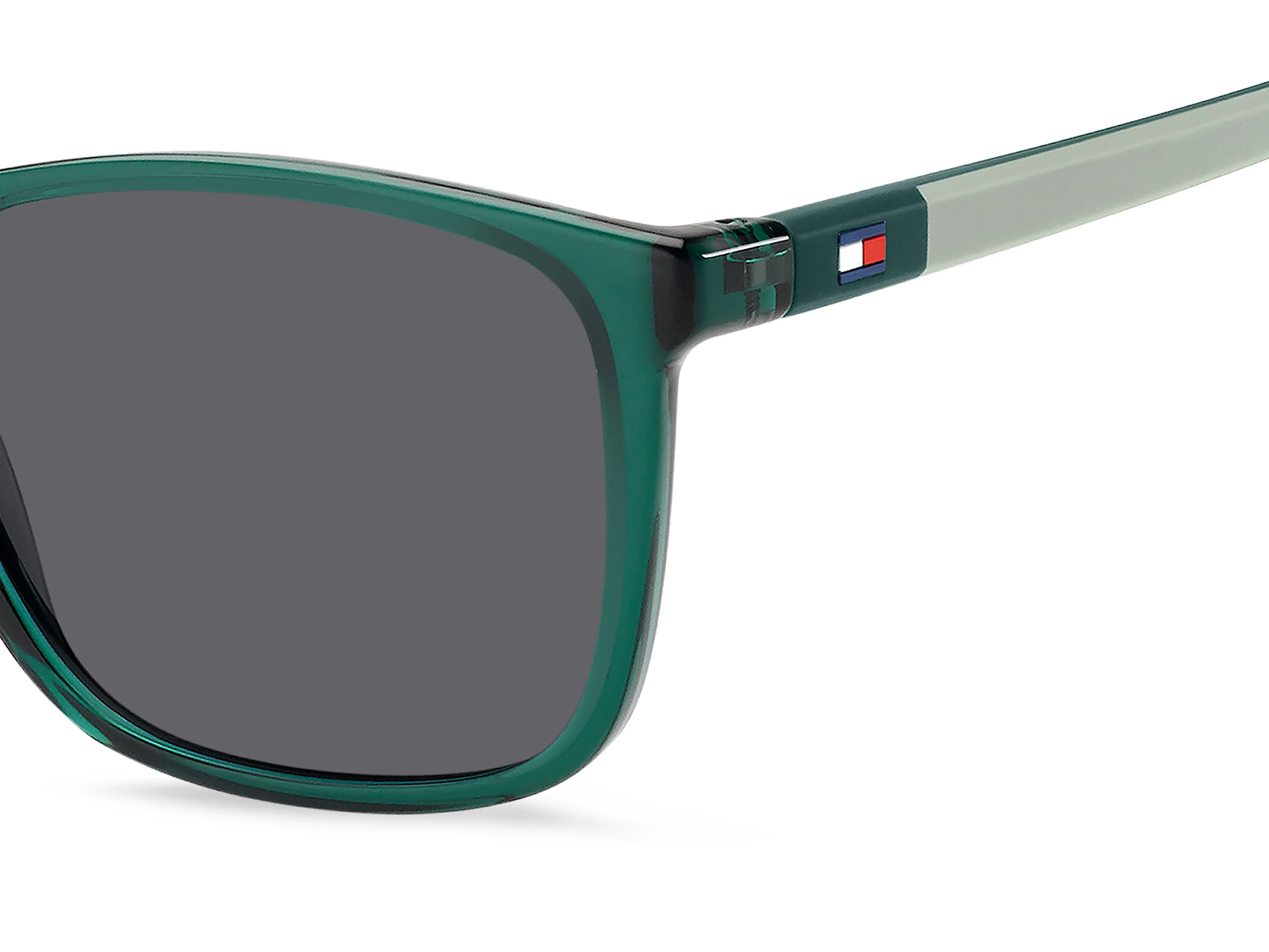 Tommy Hilfiger TH 2120/S 1ED/IR Occhiali da sole bambino Bio Poliammide Verde Grigio Squadrata Normale - immagine 3