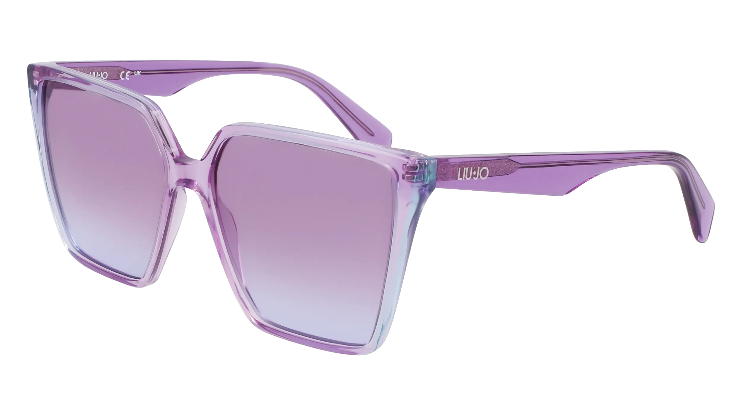 Liu Jo LJ798S 518 Occhiali da sole Acetato Viola Squadrata Normale Sfumato - immagine 1