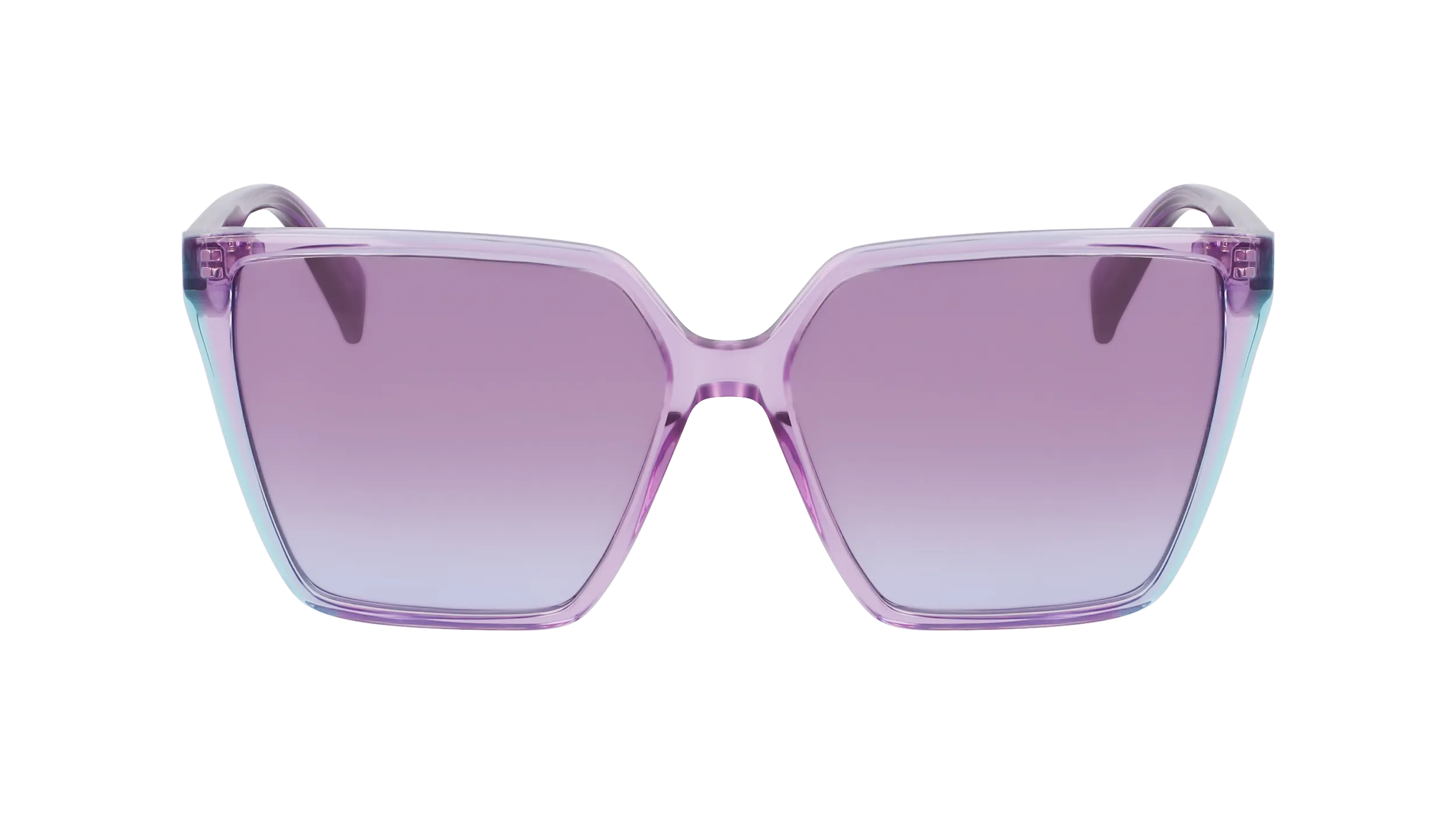 Liu Jo LJ798S 518 Occhiali da sole Acetato Viola Squadrata Normale Sfumato - immagine 2