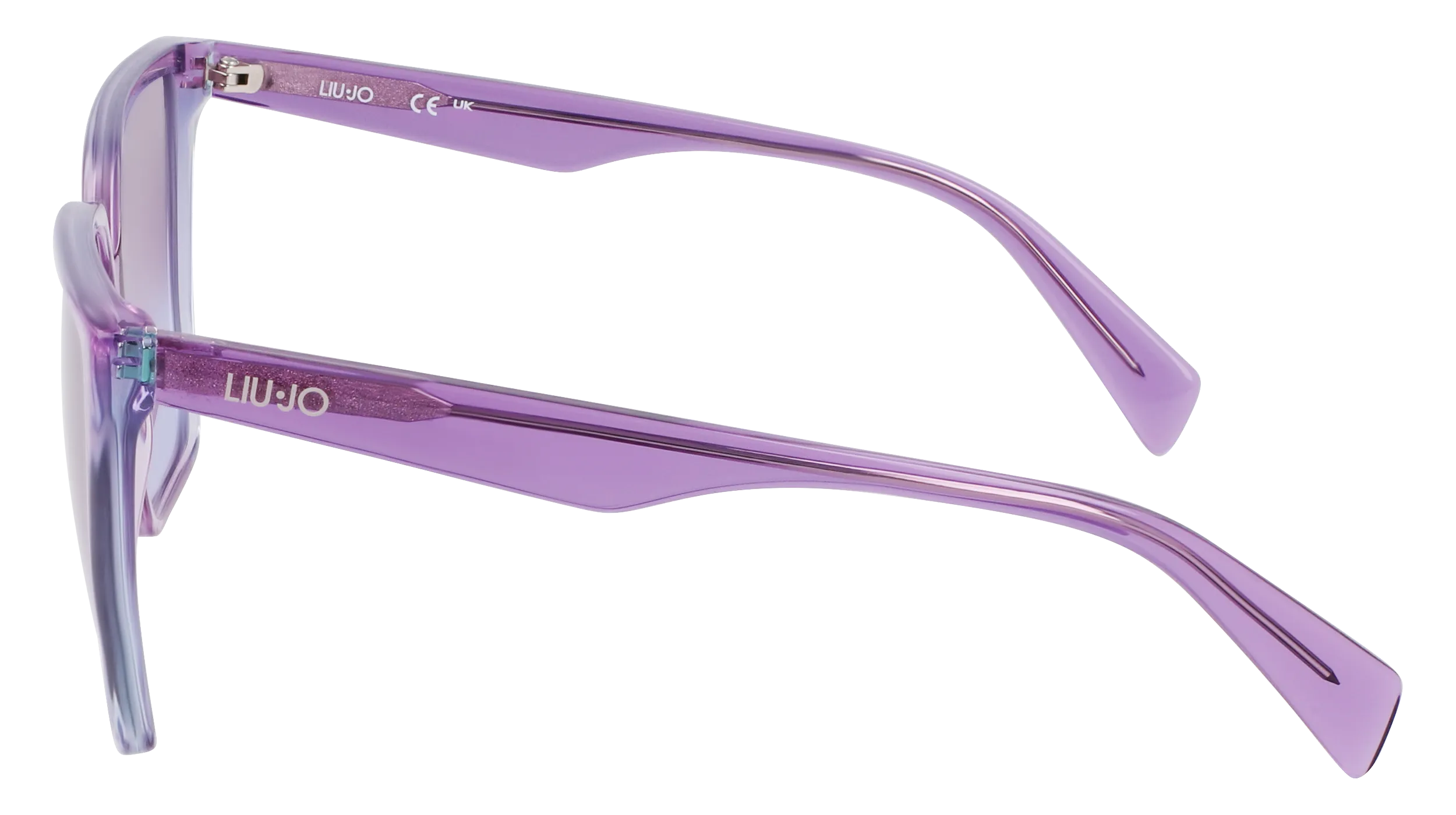 Liu Jo LJ798S 518 Occhiali da sole Acetato Viola Squadrata Normale Sfumato - immagine 3