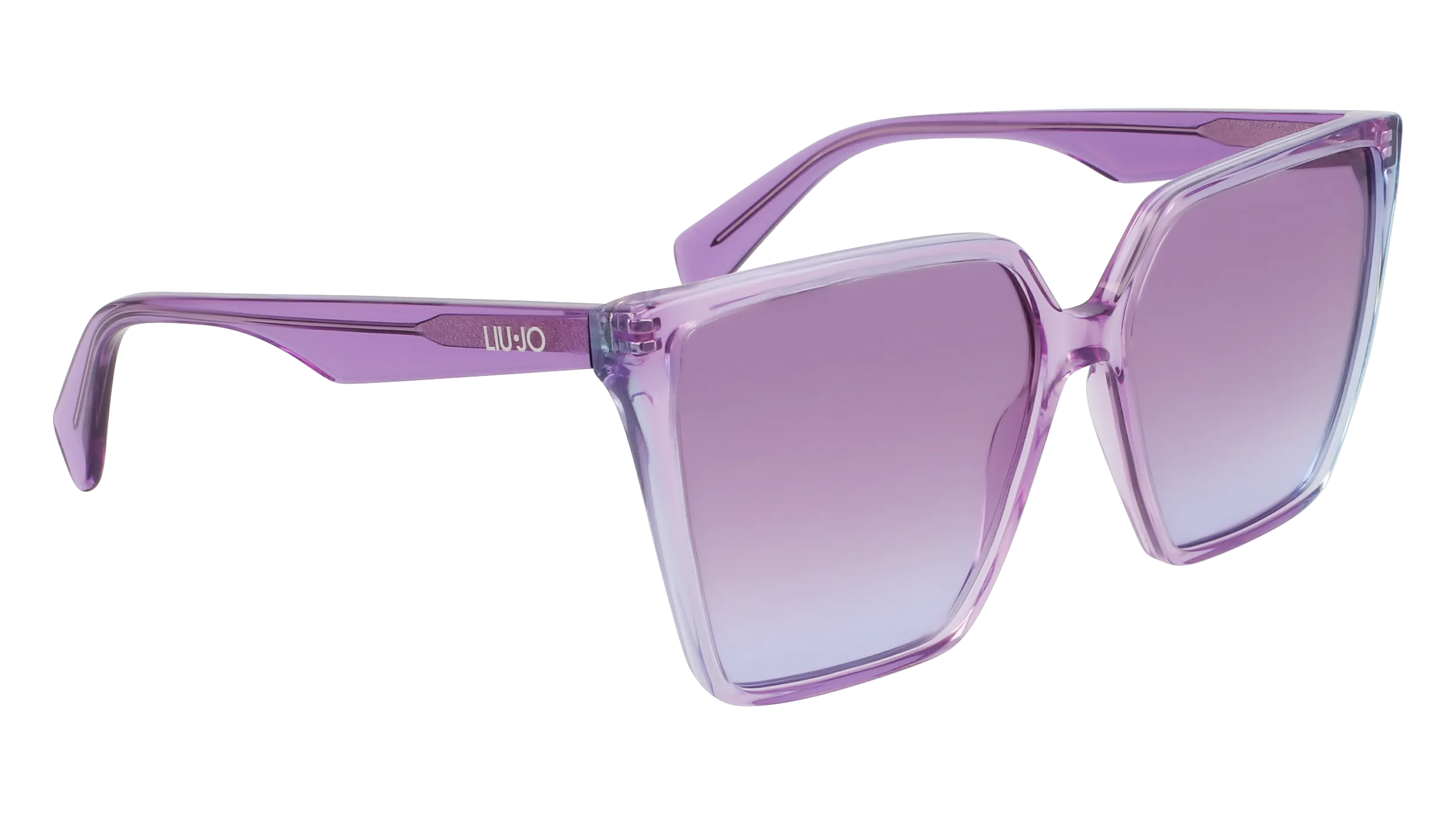 Liu Jo LJ798S 518 Occhiali da sole Acetato Viola Squadrata Normale Sfumato - immagine 4