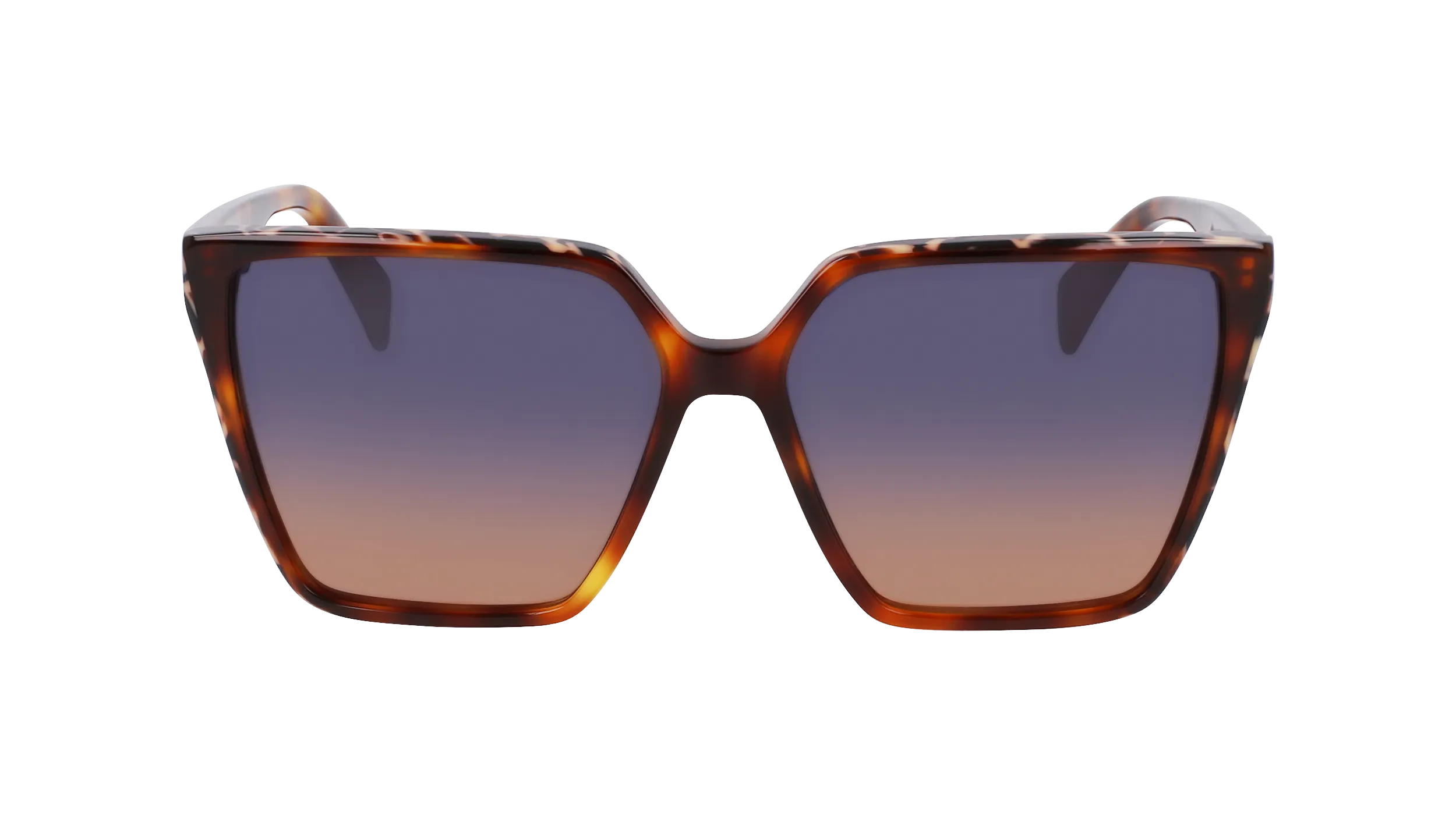 Liu Jo LJ798S 245 Occhiali da sole Acetato Havana Blu Squadrata Normale Sfumato - immagine 2