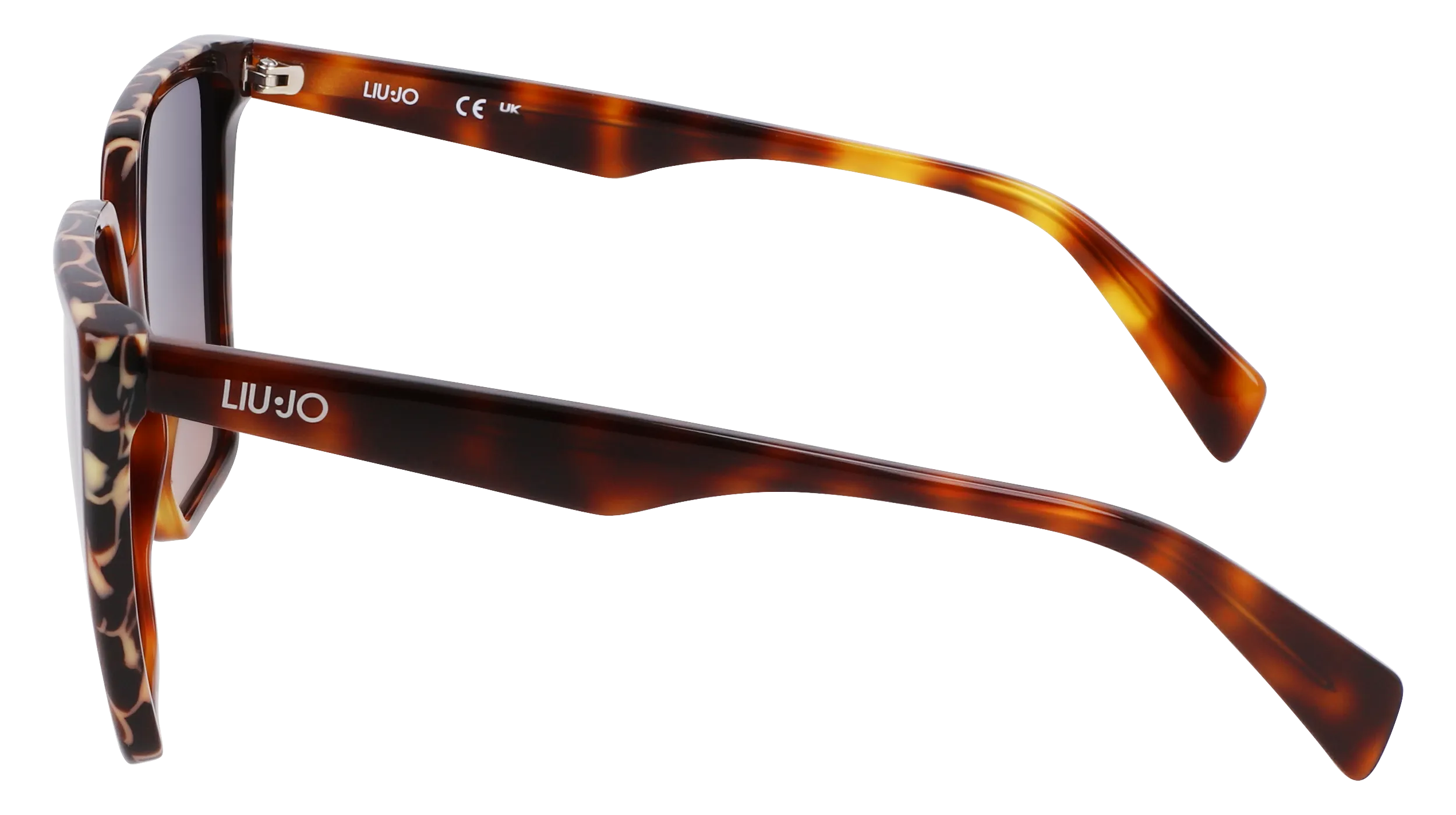 Liu Jo LJ798S 245 Occhiali da sole Acetato Havana Blu Squadrata Normale Sfumato - immagine 3