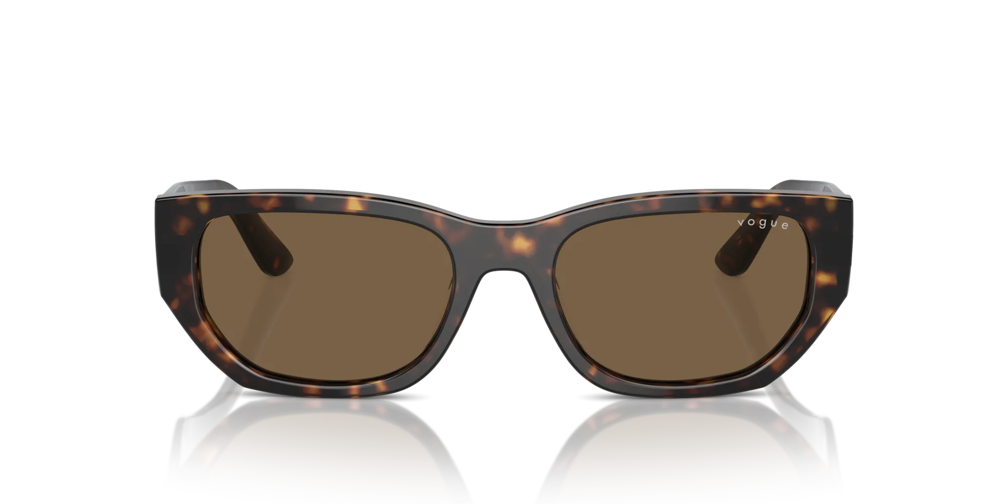 VOGUE EYEWEAR VO5586S W65673 Occhiali da sole Acetato Marrone Marrone Squadrata Normale - immagine 3