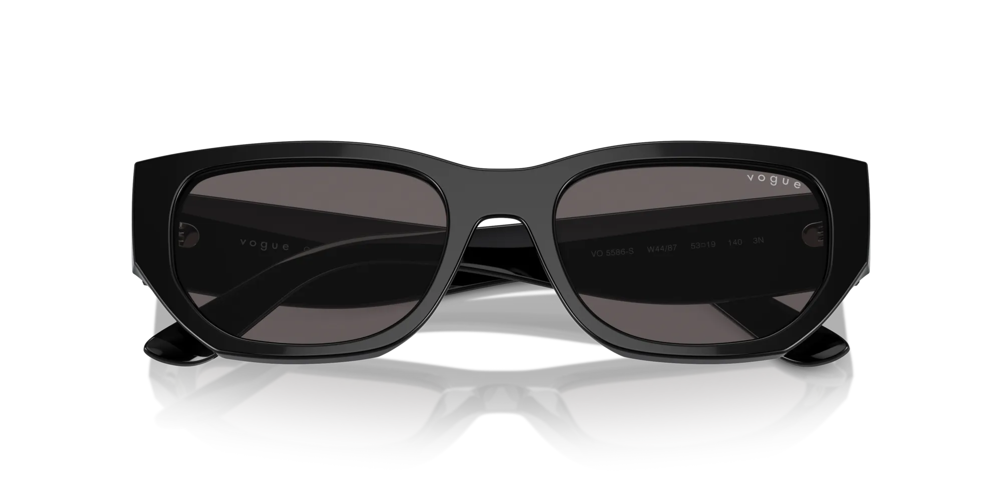 VOGUE EYEWEAR VO5586S W44/87 Occhiali da sole Acetato Nero Grigio Squadrata Normale - immagine 2