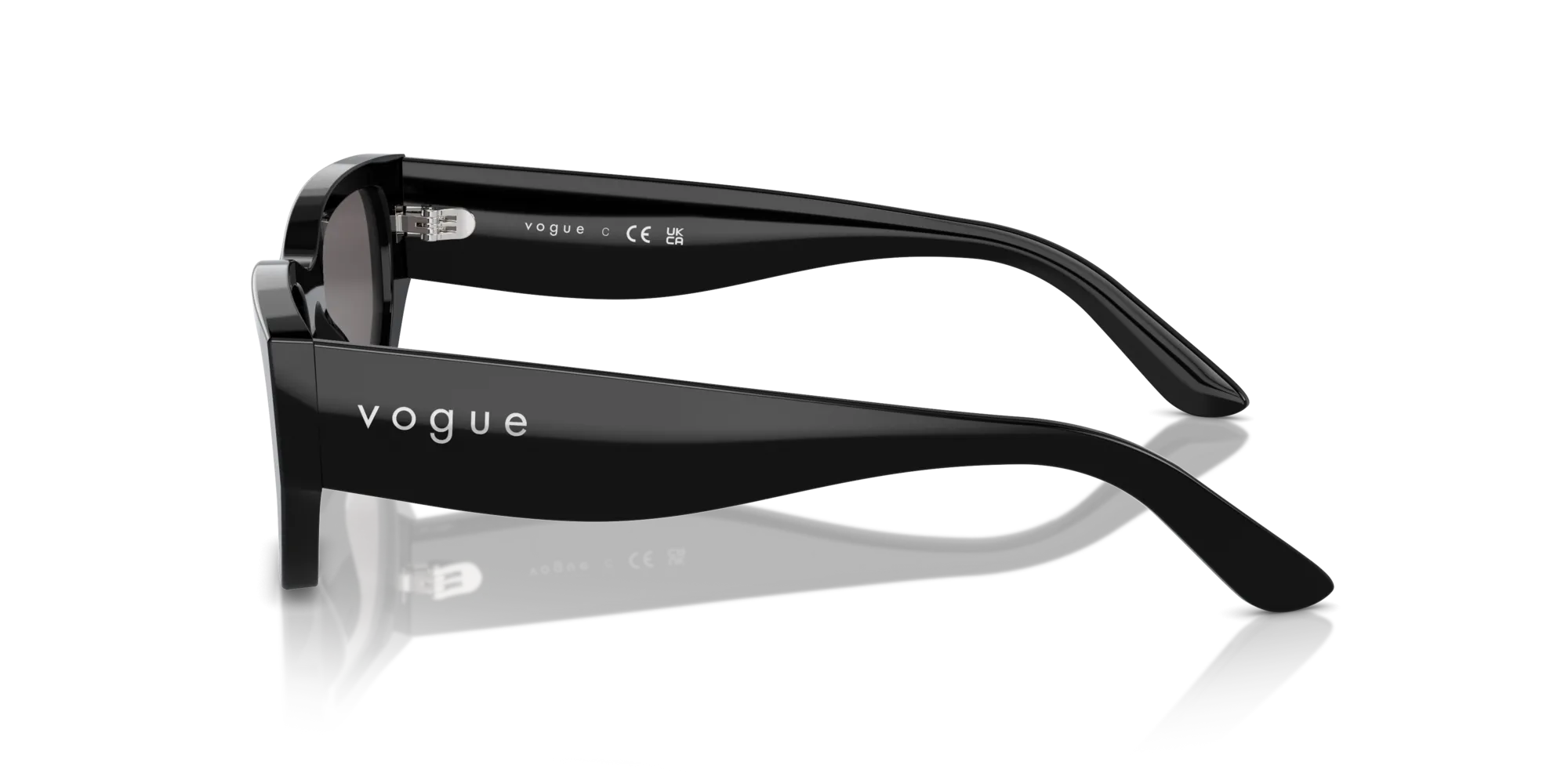 VOGUE EYEWEAR VO5586S W44/87 Occhiali da sole Acetato Nero Grigio Squadrata Normale - immagine 4