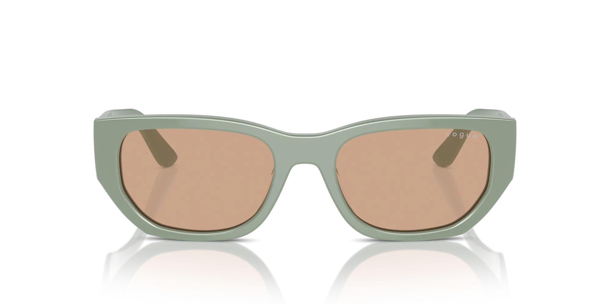 VOGUE EYEWEAR VO5586S 3161/3 Occhiali da sole Acetato Verde Marrone Squadrata Normale - immagine 3
