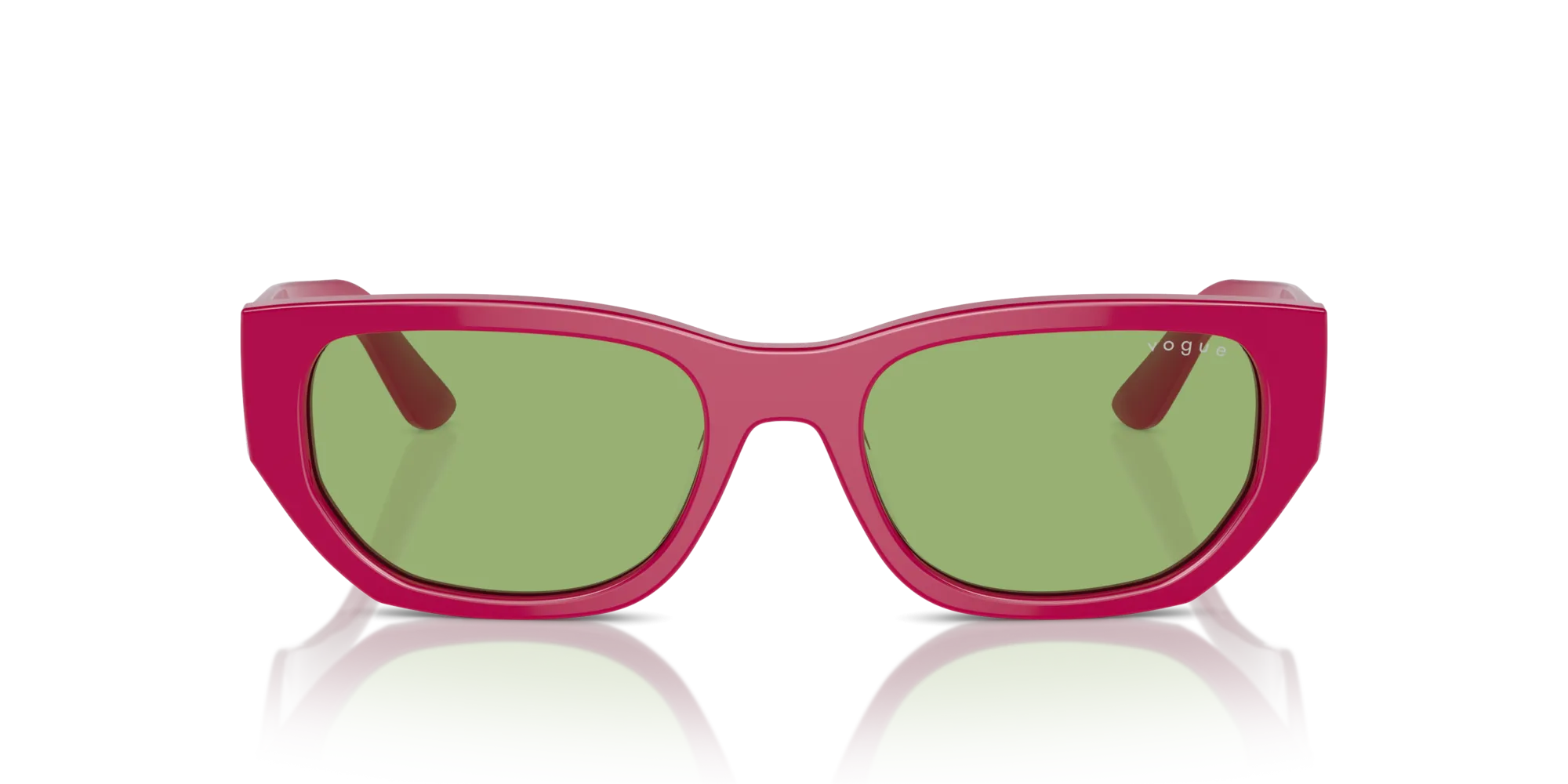 VOGUE EYEWEAR VO5586S 3160/2 Occhiali da sole Acetato Rosa Verde Squadrata Normale - immagine 3
