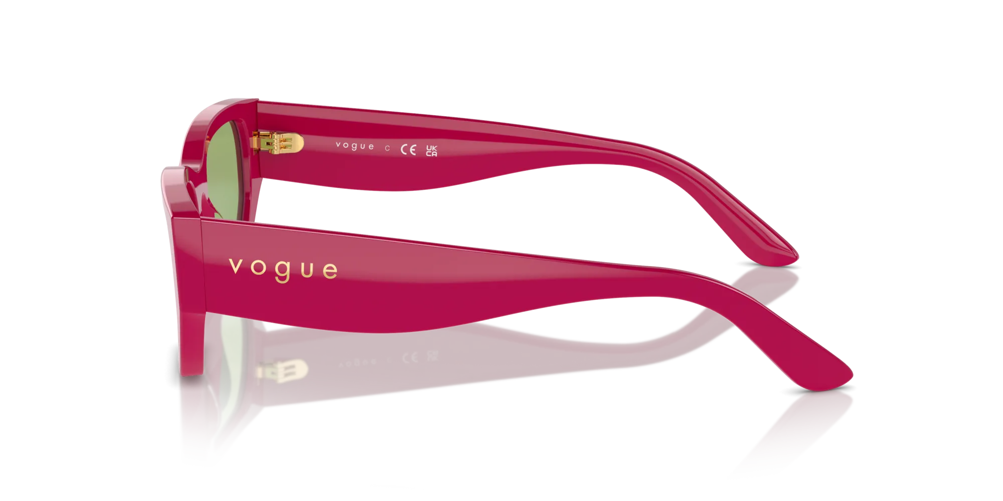 VOGUE EYEWEAR VO5586S 3160/2 Occhiali da sole Acetato Rosa Verde Squadrata Normale - immagine 4