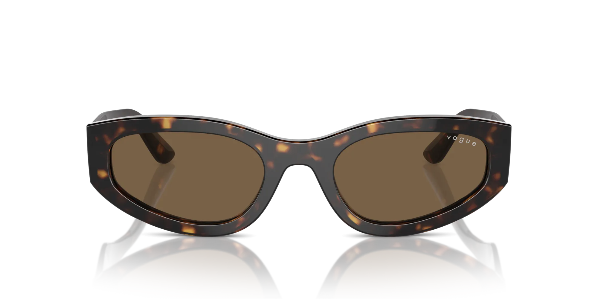 VOGUE EYEWEAR VO5585S W65673 Occhiali da sole Acetato Marrone Marrone Geometrica Normale - immagine 3