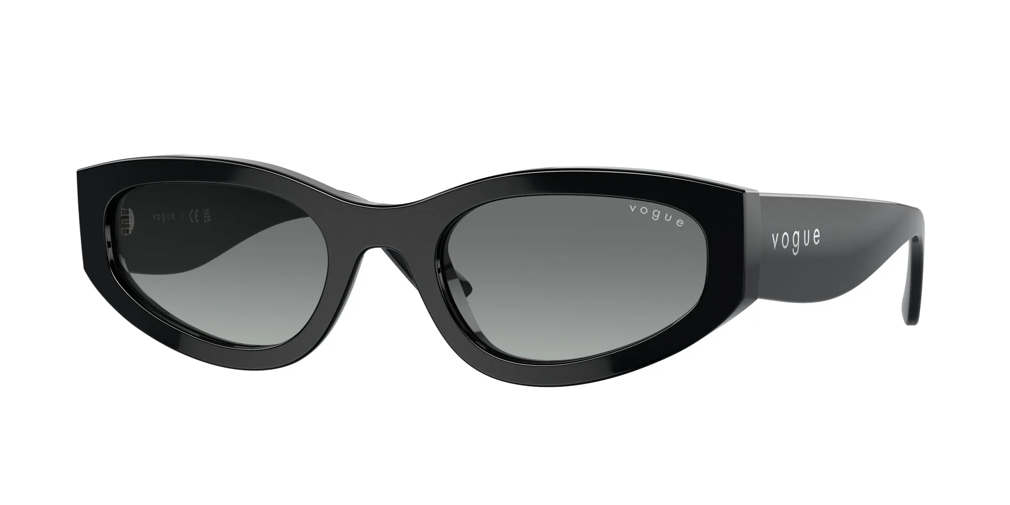 VOGUE EYEWEAR VO5585S W44/11 Occhiali da sole Acetato Nero Grigio Geometrica Normale Sfumato - immagine 1