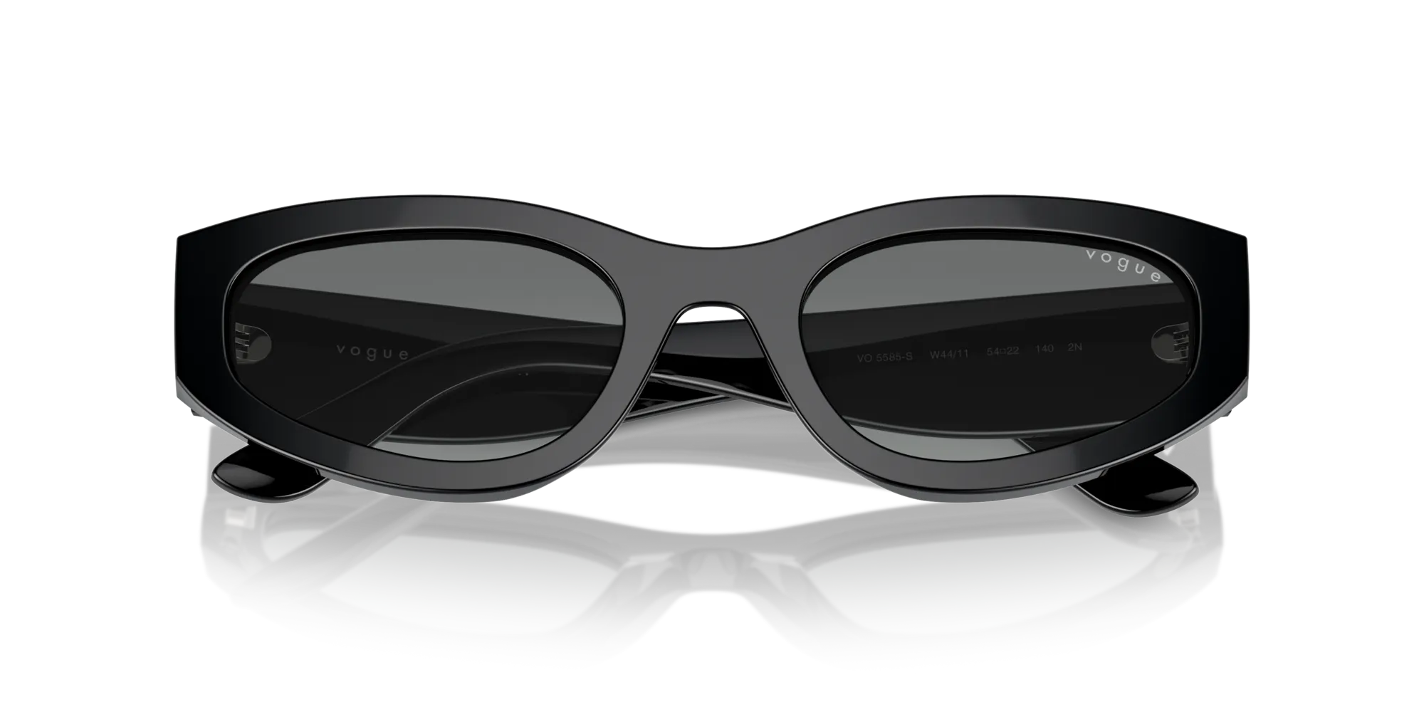 VOGUE EYEWEAR VO5585S W44/11 Occhiali da sole Acetato Nero Grigio Geometrica Normale Sfumato - immagine 2