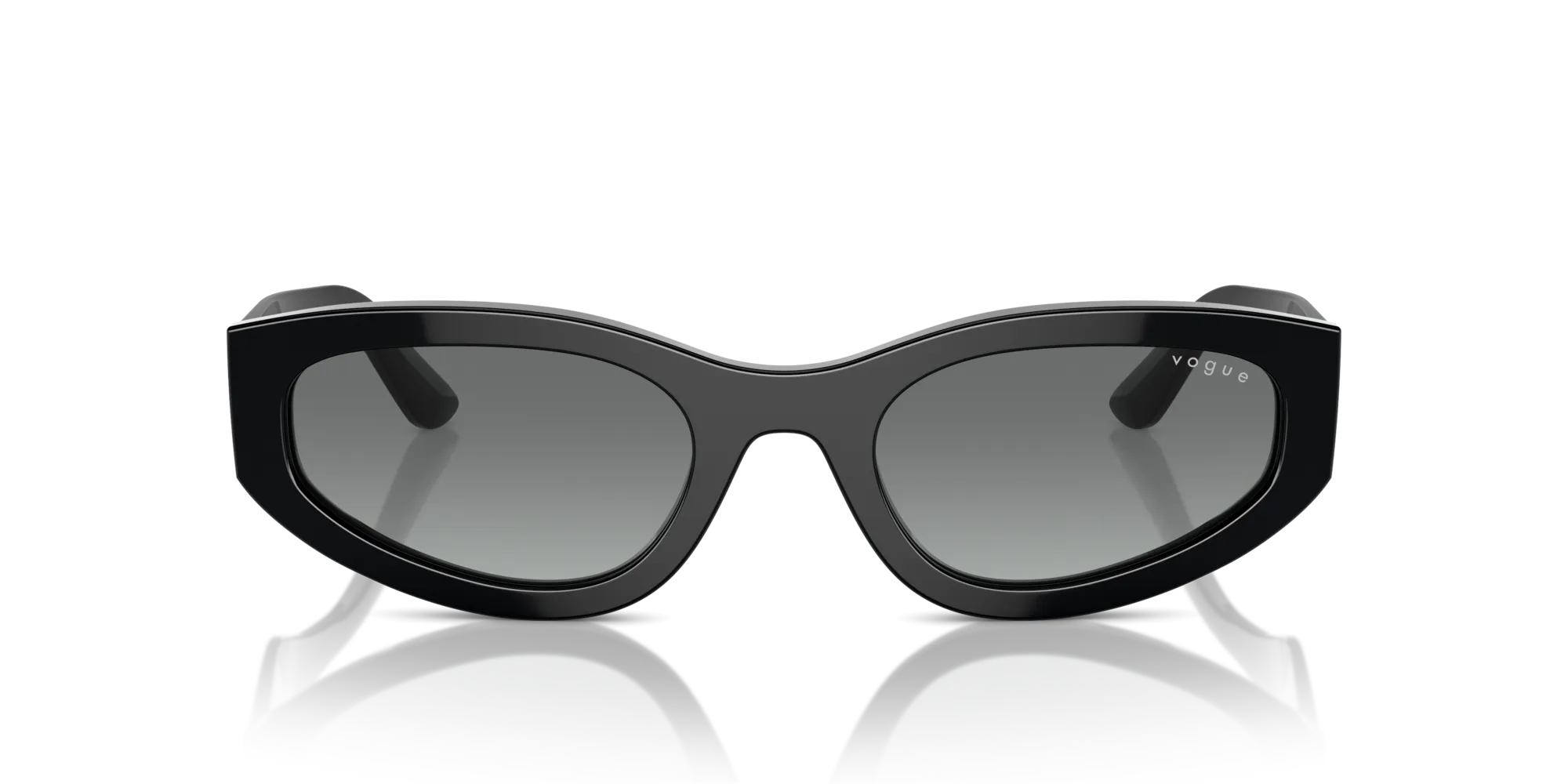 VOGUE EYEWEAR VO5585S W44/11 Occhiali da sole Acetato Nero Grigio Geometrica Normale Sfumato - immagine 3