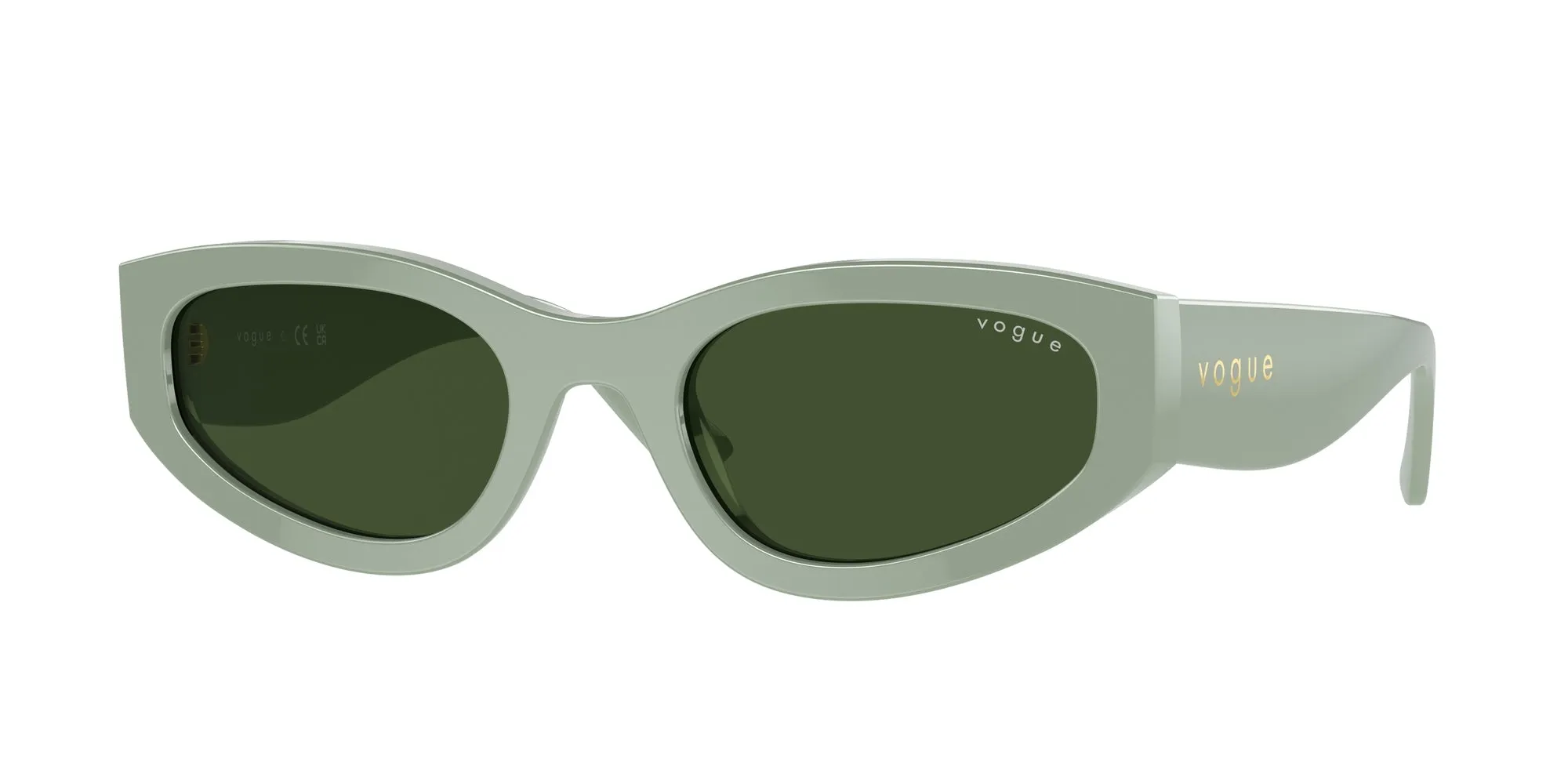 VOGUE EYEWEAR VO5585S 316171 Occhiali da sole Acetato Verde Verde Geometrica Normale - immagine 1