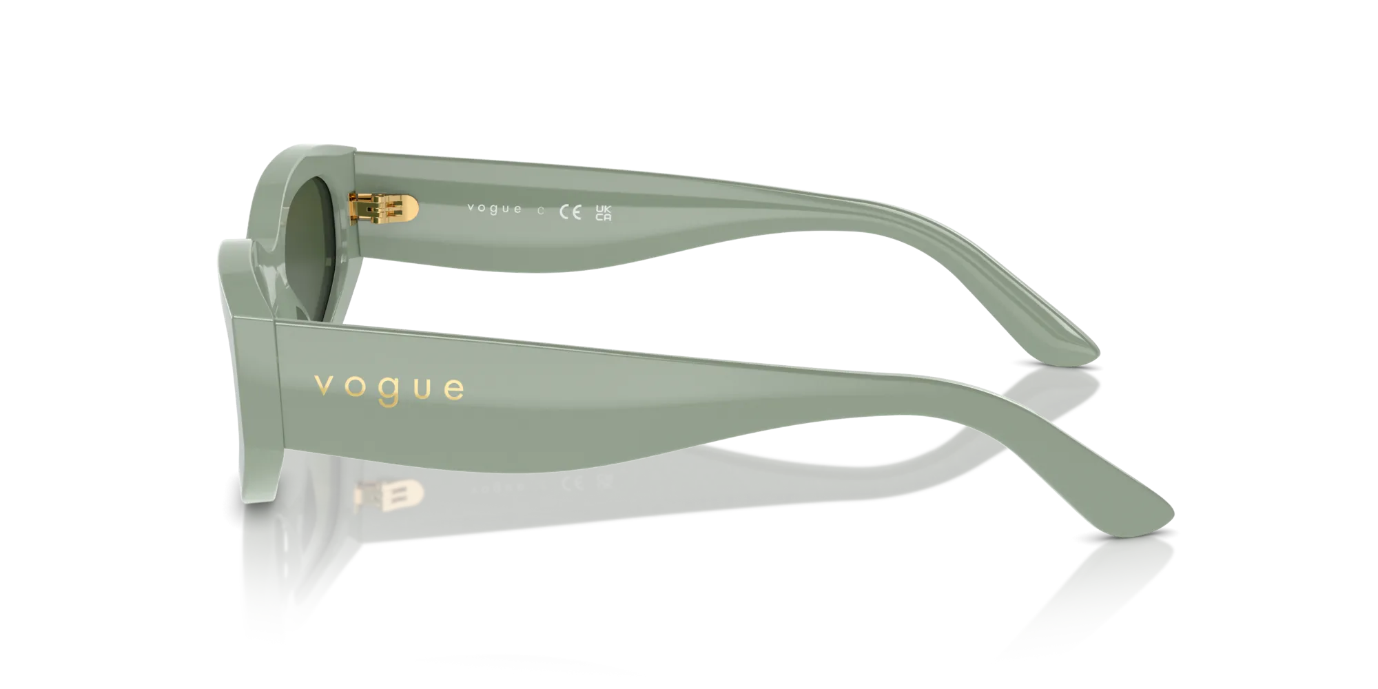 VOGUE EYEWEAR VO5585S 316171 Occhiali da sole Acetato Verde Verde Geometrica Normale - immagine 4