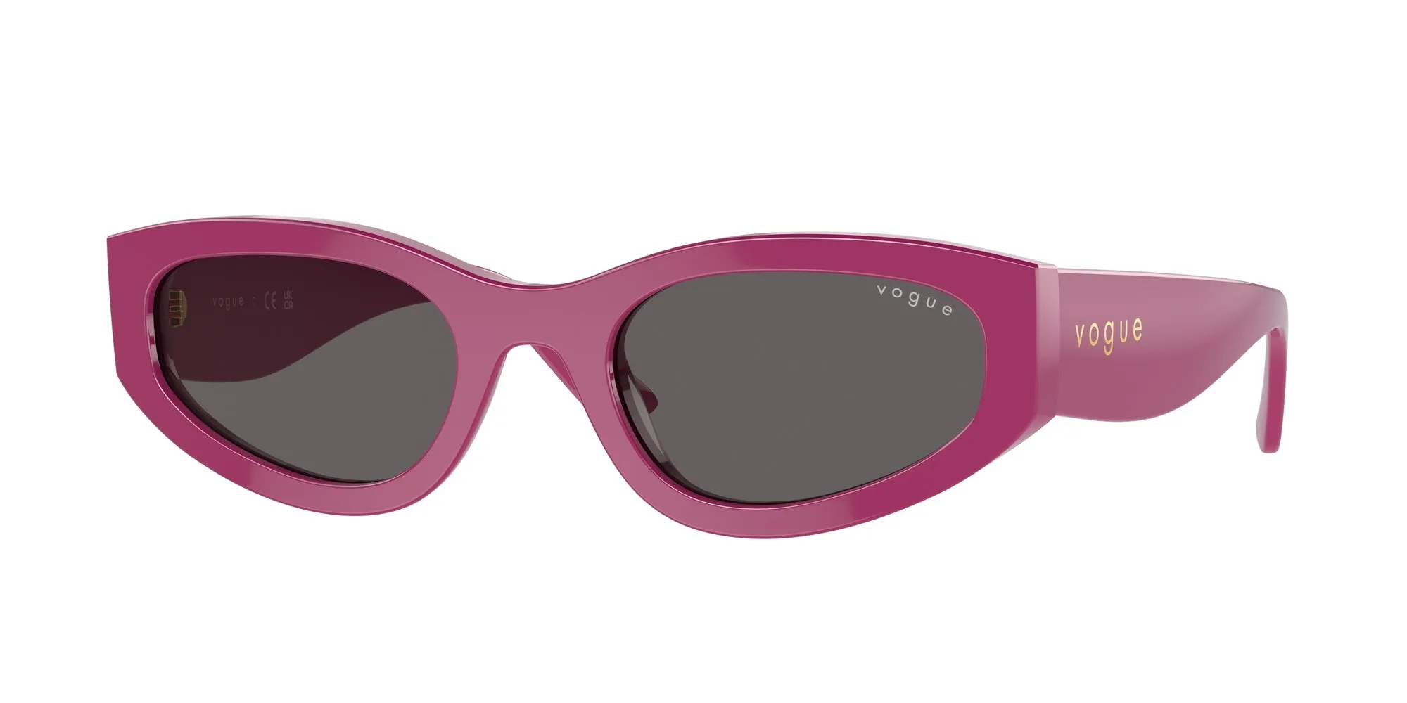 VOGUE EYEWEAR VO5585S 316087 Occhiali da sole Acetato Rosa Grigio Geometrica Normale - immagine 1