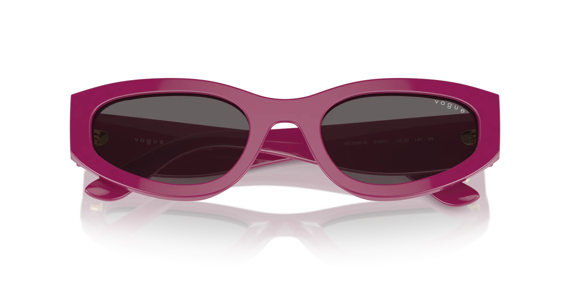 VOGUE EYEWEAR VO5585S 316087 Occhiali da sole Acetato Rosa Grigio Geometrica Normale - immagine 2