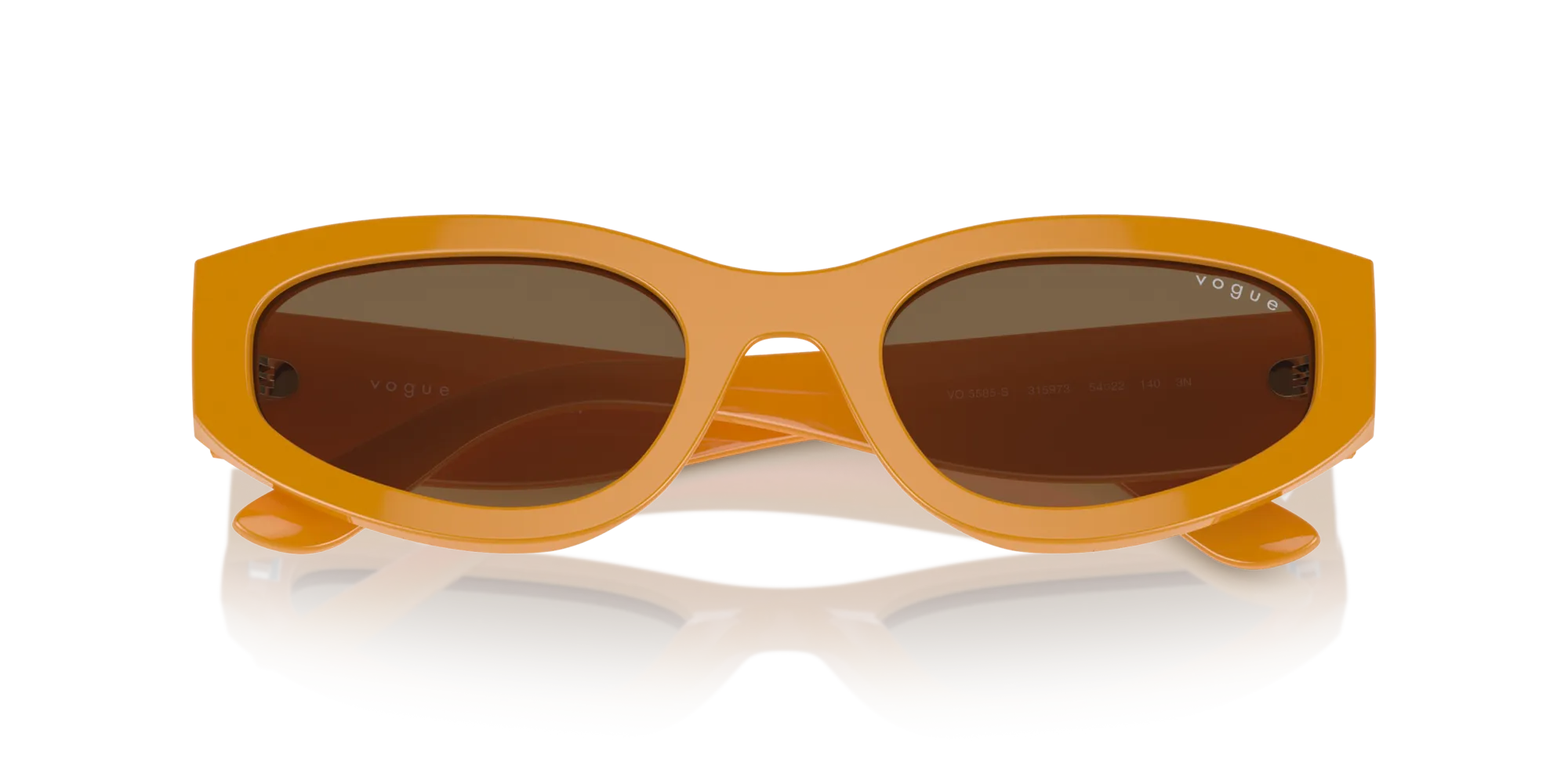 VOGUE EYEWEAR VO5585S 315973 Occhiali da sole Acetato Giallo Marrone Geometrica Normale - immagine 2