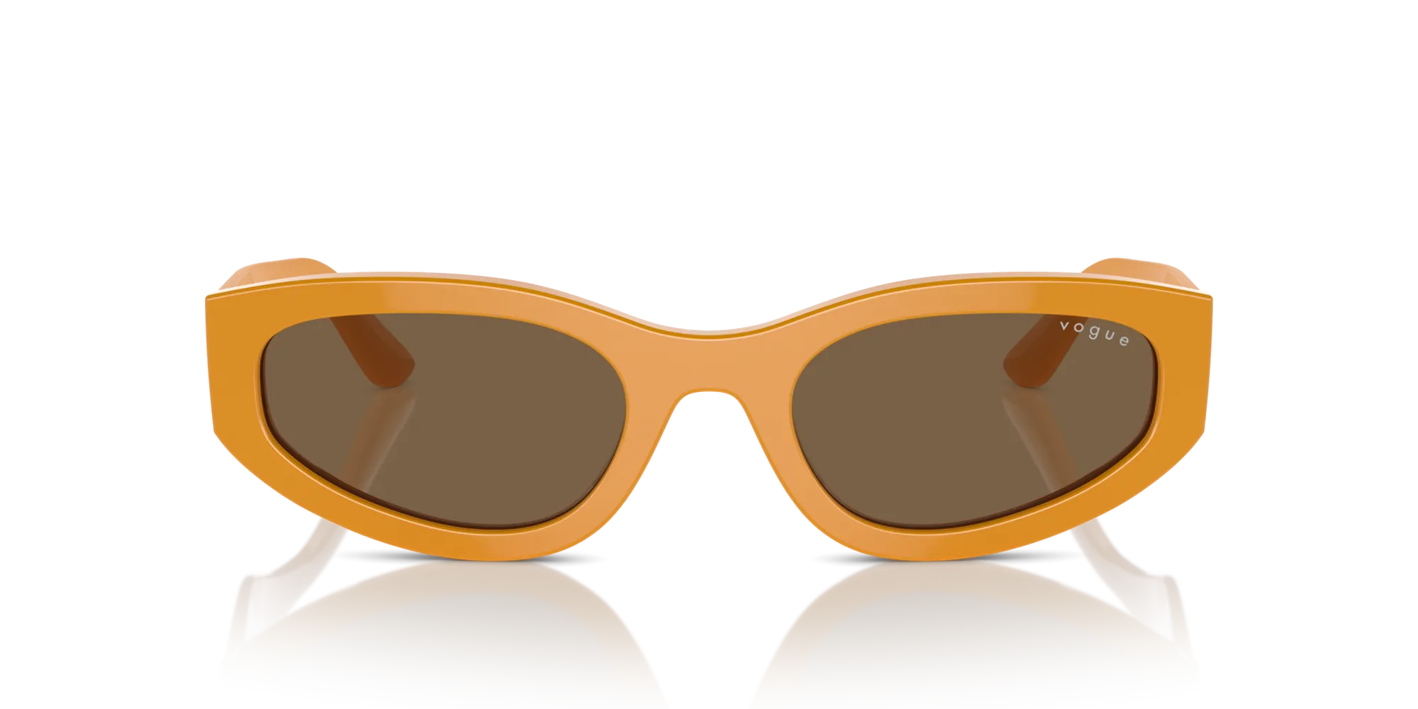 VOGUE EYEWEAR VO5585S 315973 Occhiali da sole Acetato Giallo Marrone Geometrica Normale - immagine 3