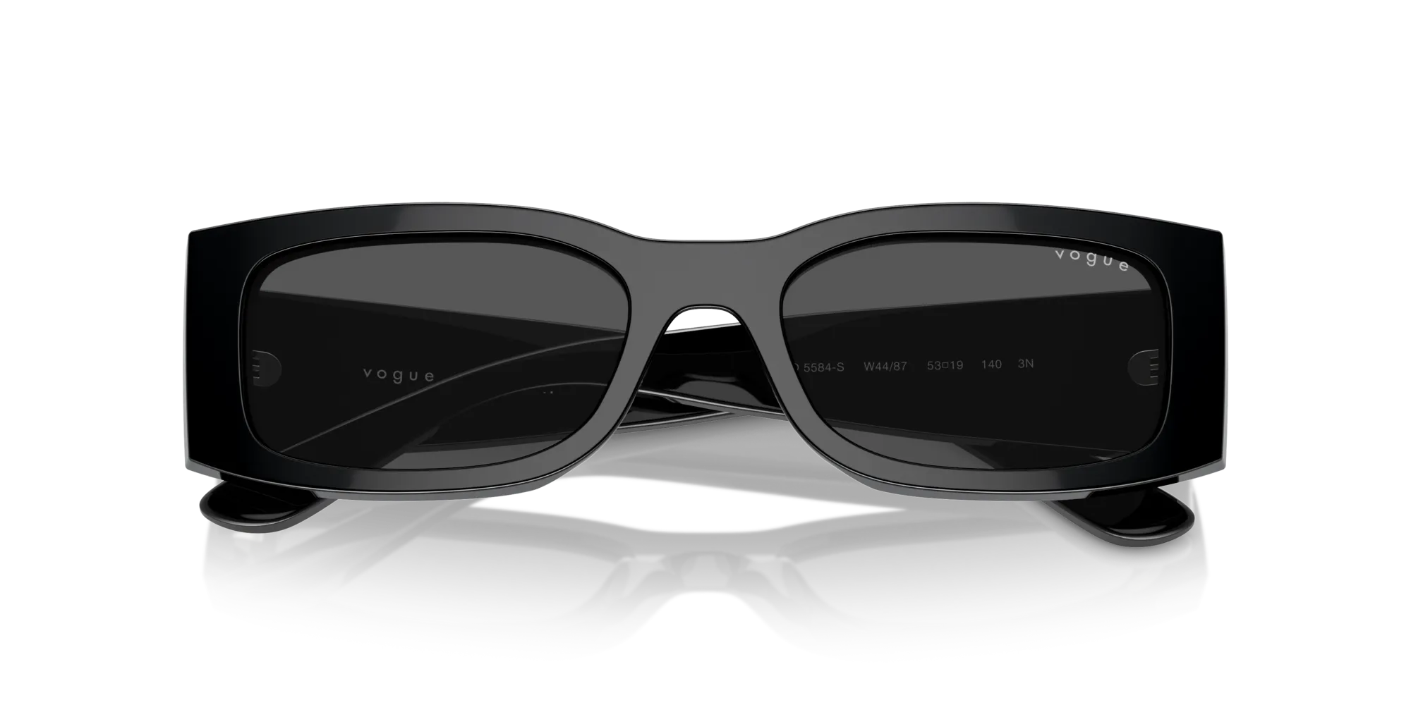 VOGUE EYEWEAR VO5584S W44/87 Occhiali da sole Acetato Nero Grigio Squadrata Normale - immagine 2
