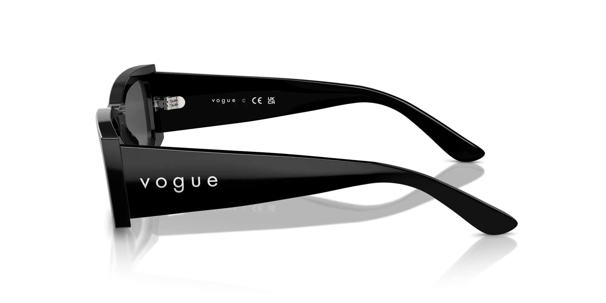 VOGUE EYEWEAR VO5584S W44/87 Occhiali da sole Acetato Nero Grigio Squadrata Normale - immagine 4