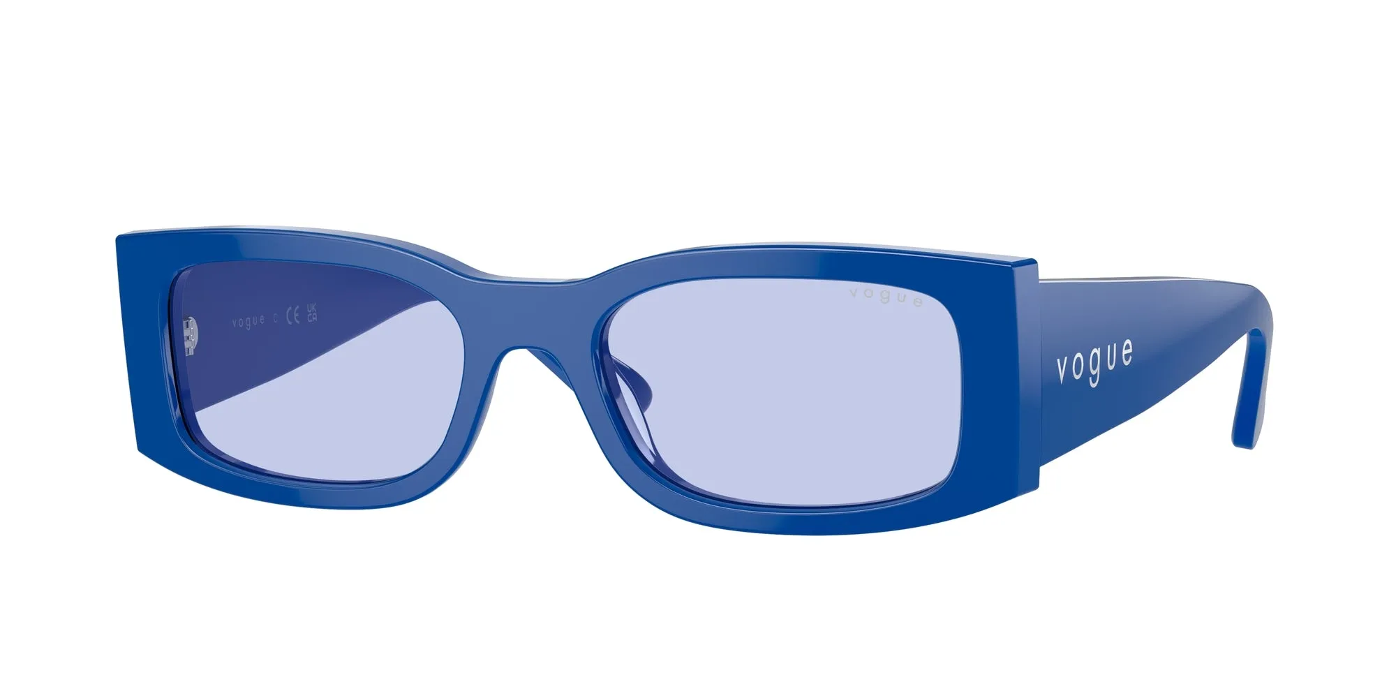 VOGUE EYEWEAR VO5584S 31621A Occhiali da sole Acetato Blu Viola Squadrata Normale - immagine 1
