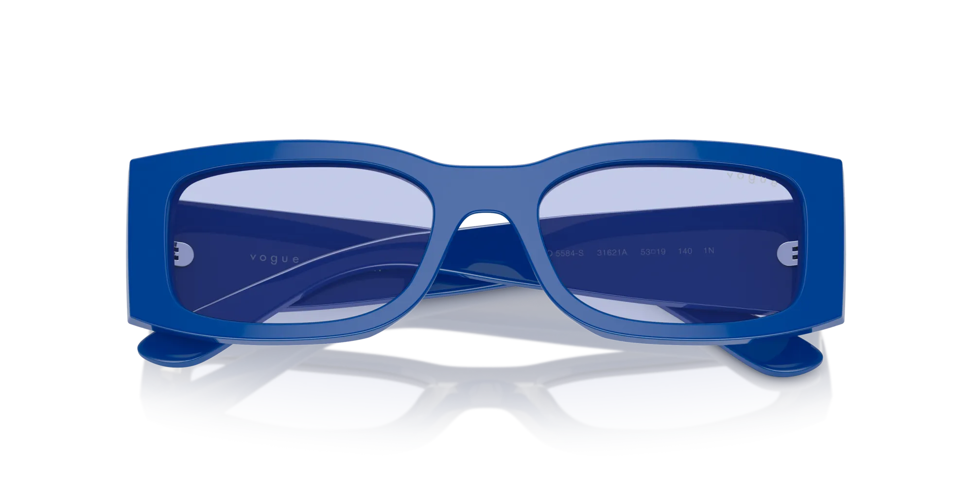 VOGUE EYEWEAR VO5584S 31621A Occhiali da sole Acetato Blu Viola Squadrata Normale - immagine 2