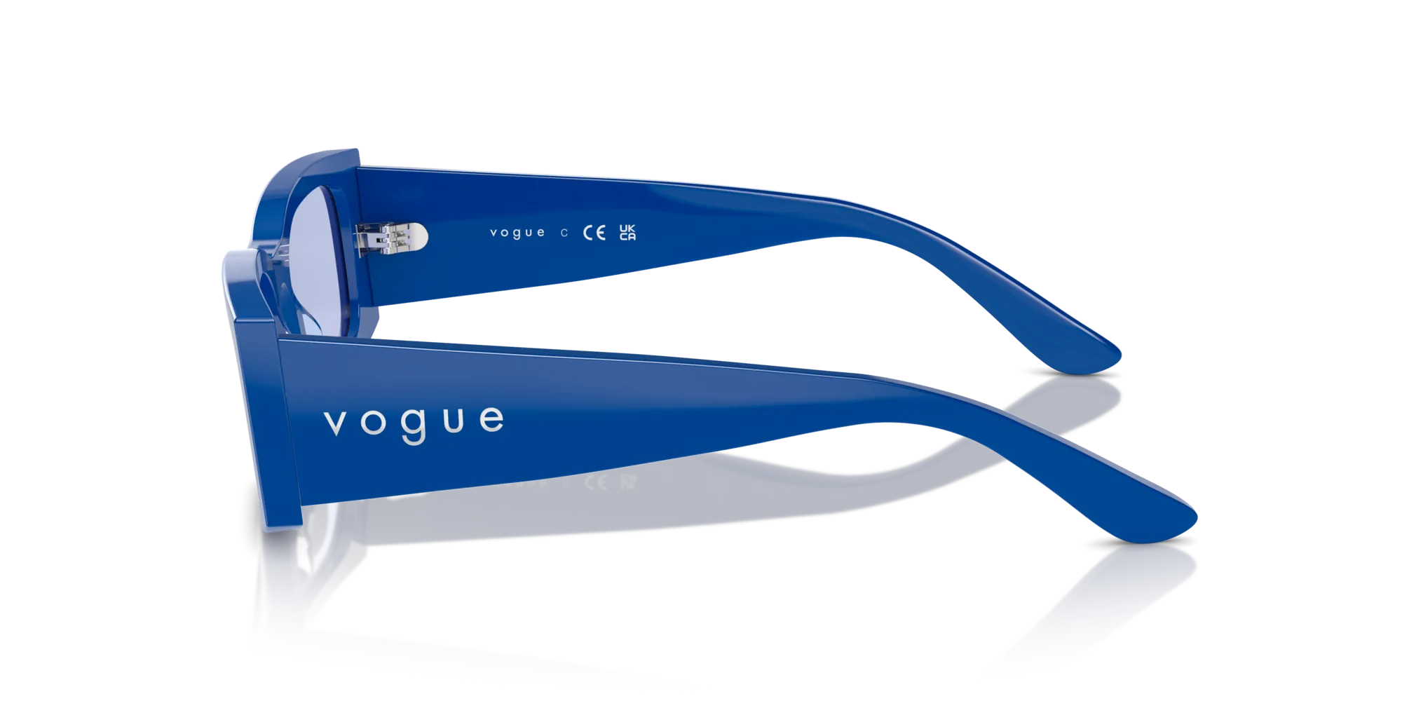 VOGUE EYEWEAR VO5584S 31621A Occhiali da sole Acetato Blu Viola Squadrata Normale - immagine 4