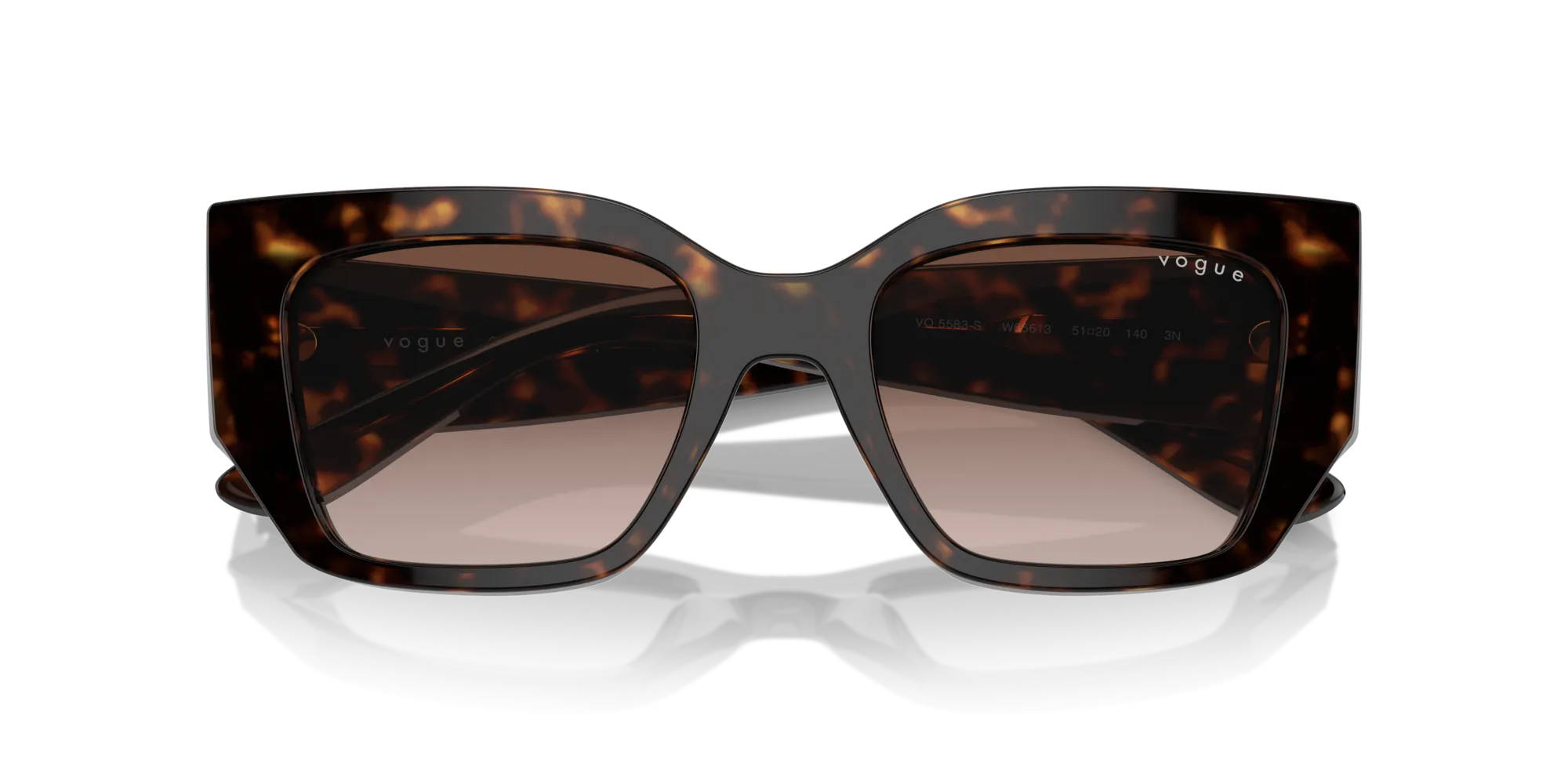 VOGUE EYEWEAR VO5583S W65613 Occhiali da sole Acetato Marrone Marrone Geometrica Normale Sfumato - immagine 2