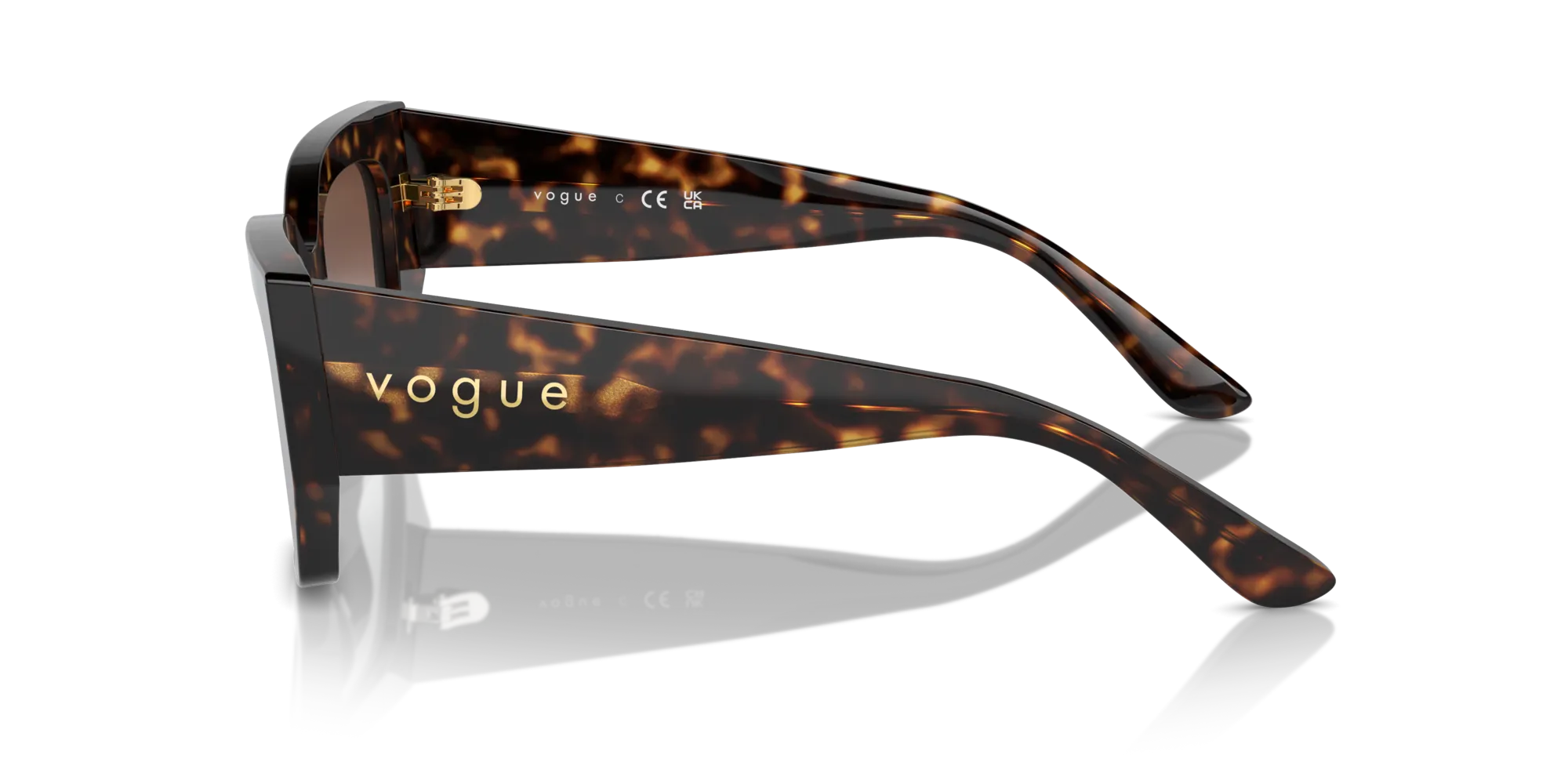 VOGUE EYEWEAR VO5583S W65613 Occhiali da sole Acetato Marrone Marrone Geometrica Normale Sfumato - immagine 4
