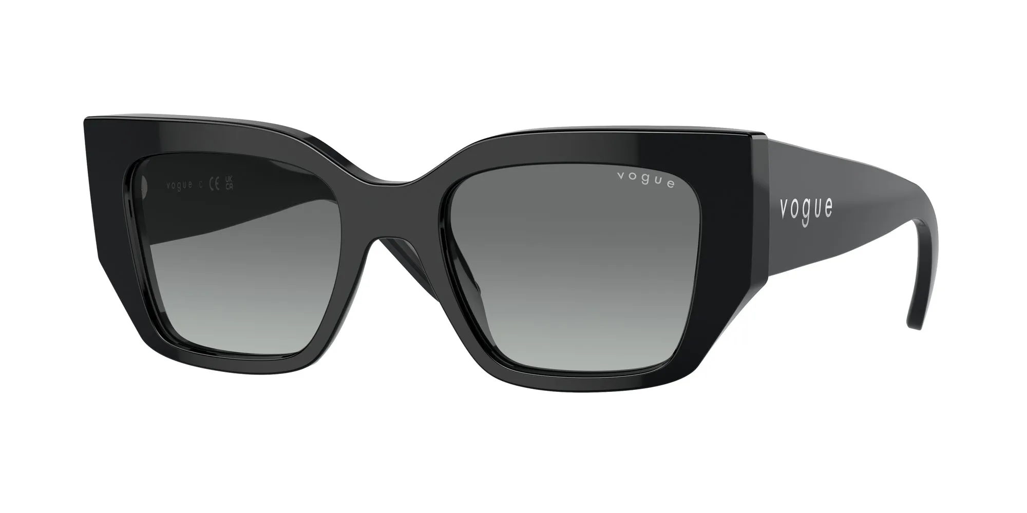 VOGUE EYEWEAR VO5583S W44/11 Occhiali da sole Acetato Nero Grigio Geometrica Normale Sfumato - immagine 1