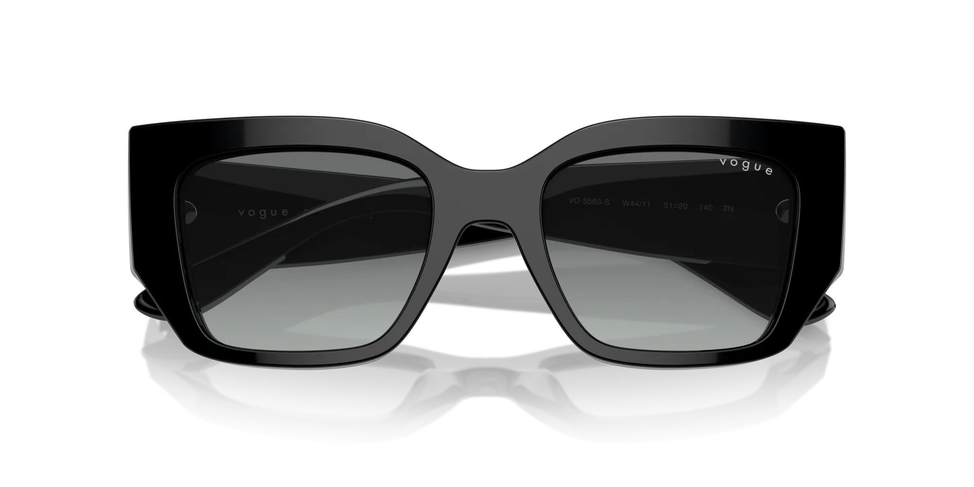 VOGUE EYEWEAR VO5583S W44/11 Occhiali da sole Acetato Nero Grigio Geometrica Normale Sfumato - immagine 2