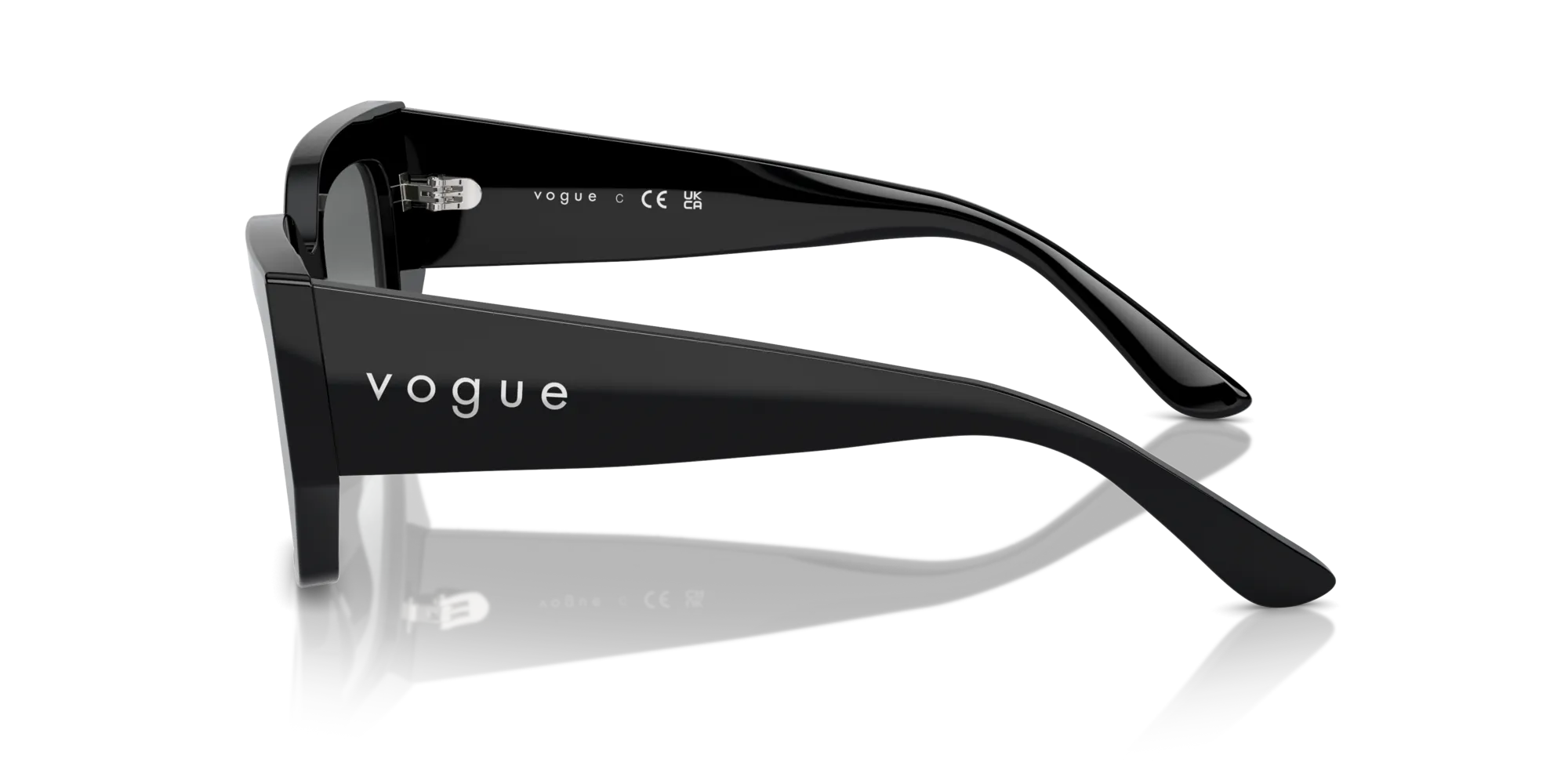 VOGUE EYEWEAR VO5583S W44/11 Occhiali da sole Acetato Nero Grigio Geometrica Normale Sfumato - immagine 4