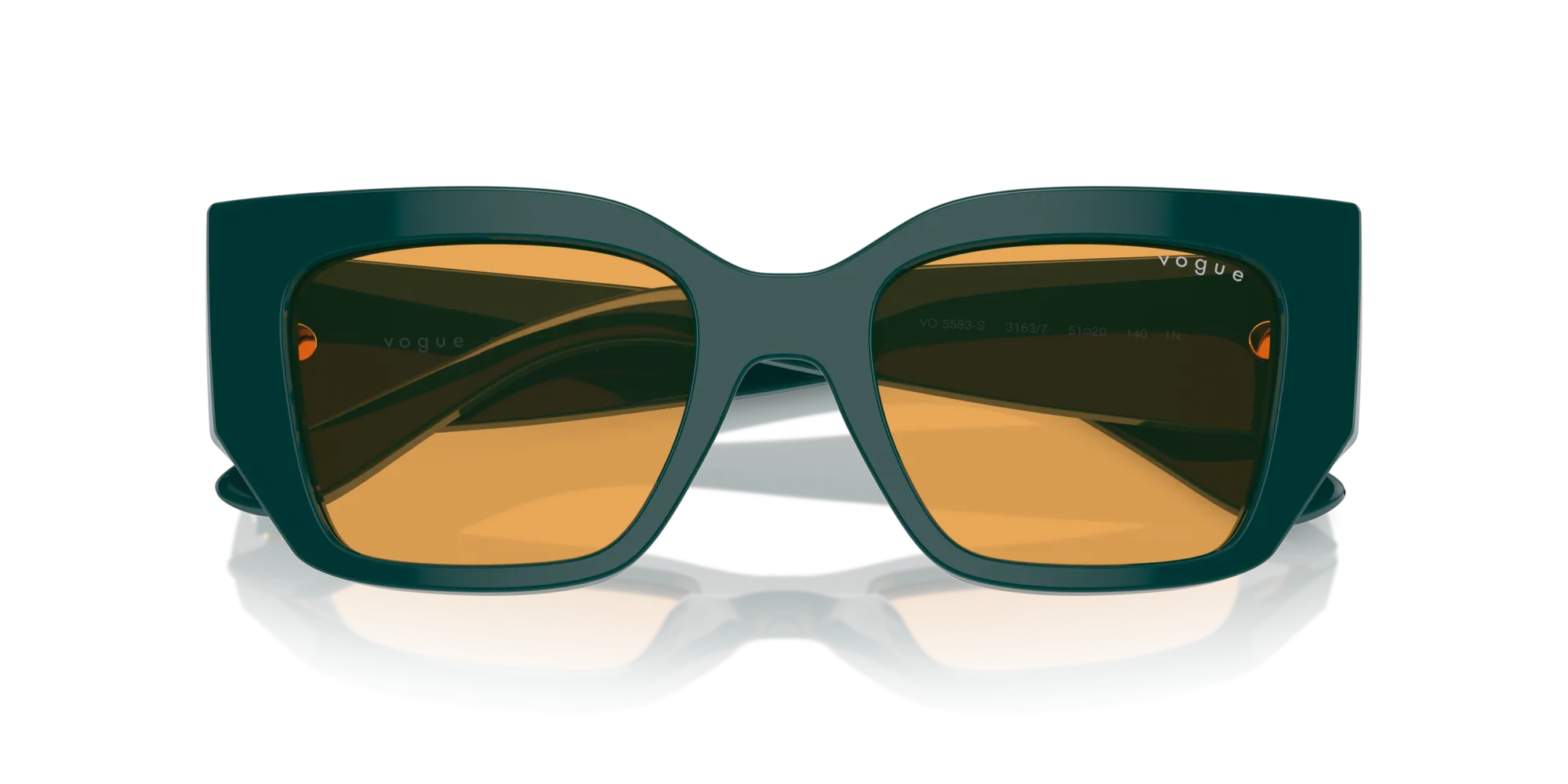 VOGUE EYEWEAR VO5583S 3163/7 Occhiali da sole Acetato Verde Arancione Geometrica Normale - immagine 2