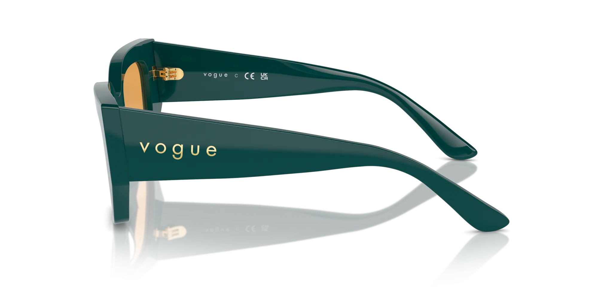 VOGUE EYEWEAR VO5583S 3163/7 Occhiali da sole Acetato Verde Arancione Geometrica Normale - immagine 4