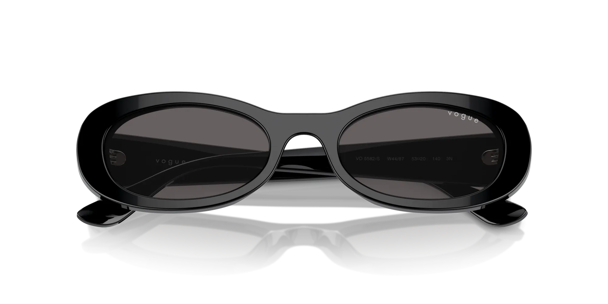VOGUE EYEWEAR VO5582S W44/87 Occhiali da sole Acetato Nero Grigio Rotonda Normale - immagine 2
