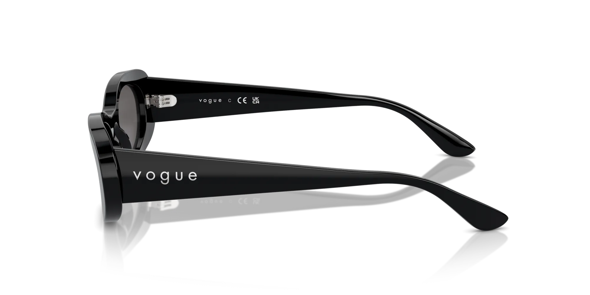 VOGUE EYEWEAR VO5582S W44/87 Occhiali da sole Acetato Nero Grigio Rotonda Normale - immagine 4
