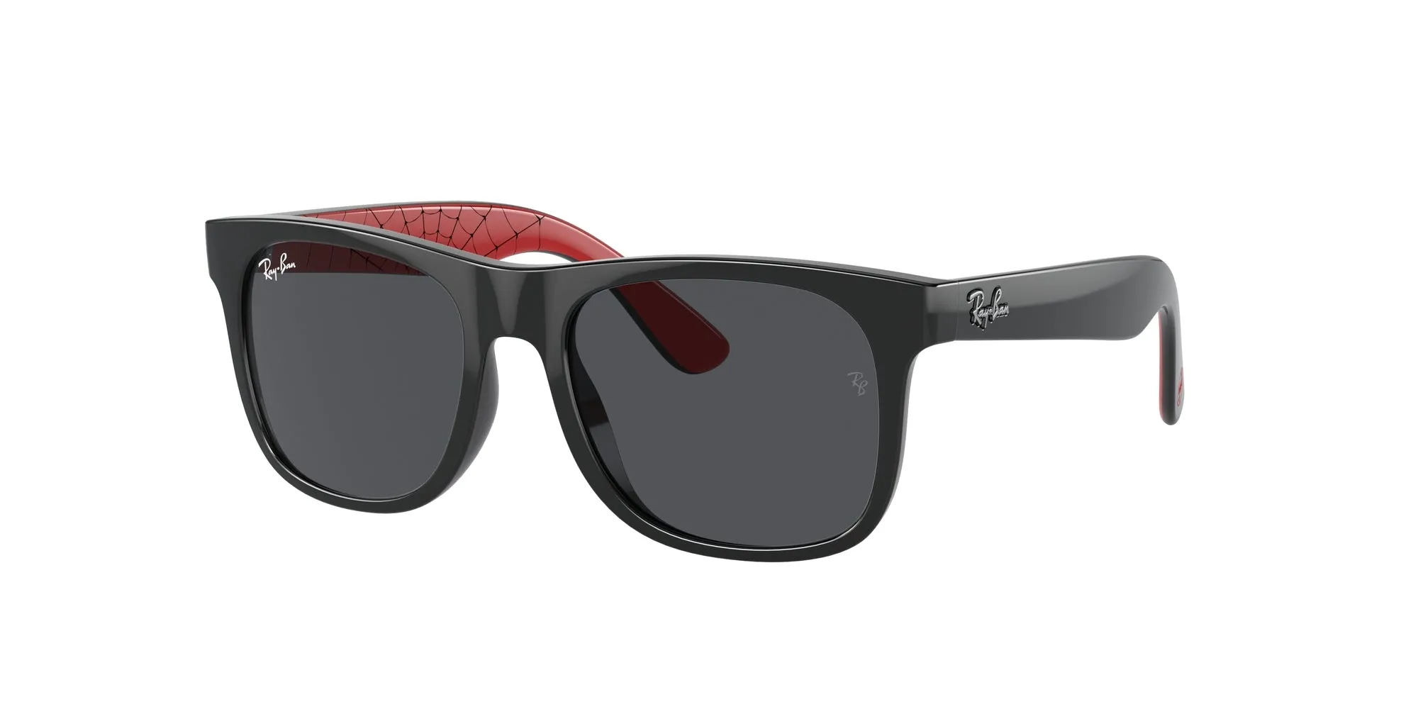 Ray - Ban RJ9069S JUNIOR JUSTIN 716687 Occhiali da sole Iniettato Nero Grigio Squadrata Normale - immagine 1