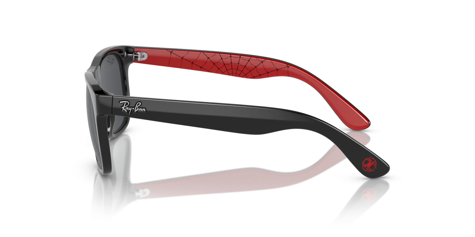 Ray - Ban RJ9069S JUNIOR JUSTIN 716687 Occhiali da sole Iniettato Nero Grigio Squadrata Normale - immagine 4