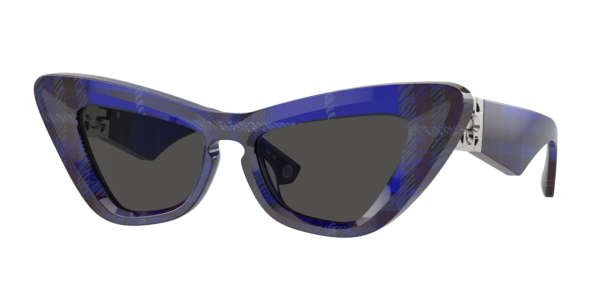 Burberry BE4421U 411487 Occhiali da sole Acetato Blu Grigio Cat Eye Normale - immagine 1