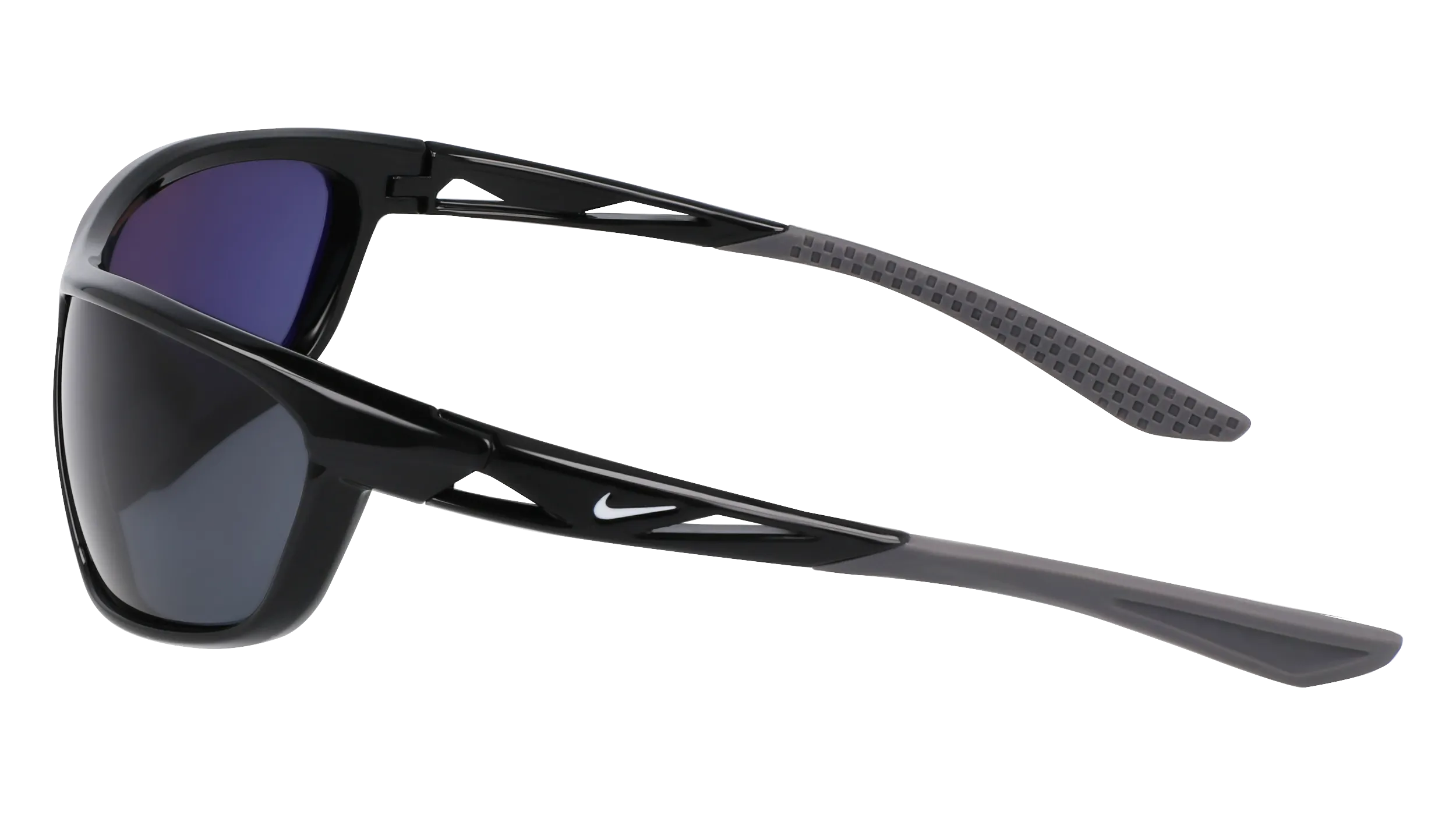Nike NIKE WINDTRACK RUN EV24003 010 Occhiali da sole Bio-iniettato Nero Grigio Squadrata Normale - immagine 4