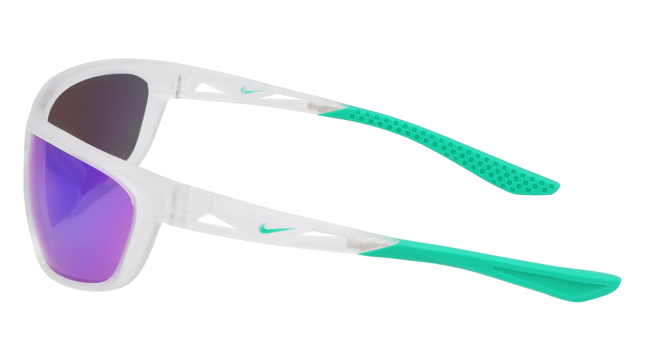 Nike NIKE WINDTRACK RUN EV24003 902 Occhiali da sole Bio-iniettato Trasparente Grigio Squadrata Normale Specchiato - immagine 4