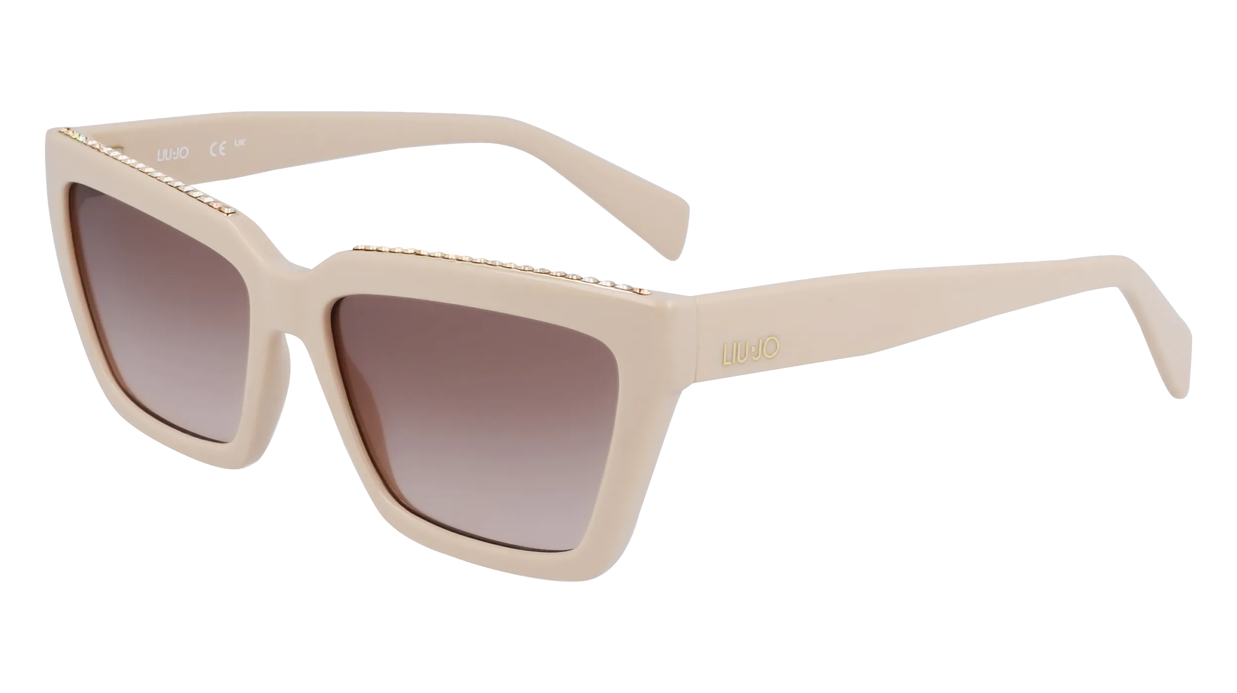 Liu Jo LJ793SR 264 Occhiali da sole Bio-iniettato Beige Squadrata Normale Sfumato - immagine 1